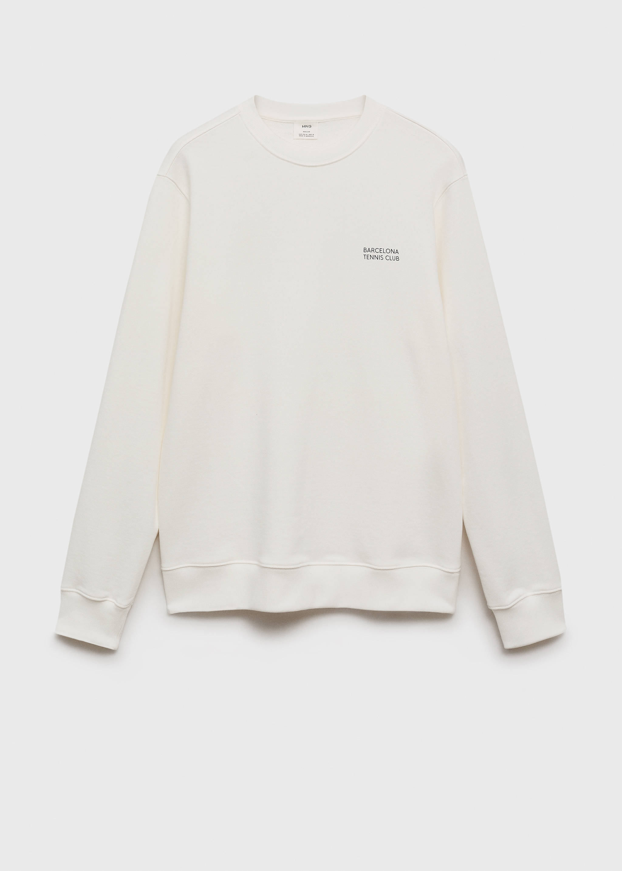 Sudadera algodón estampado texto - Artículo sin modelo