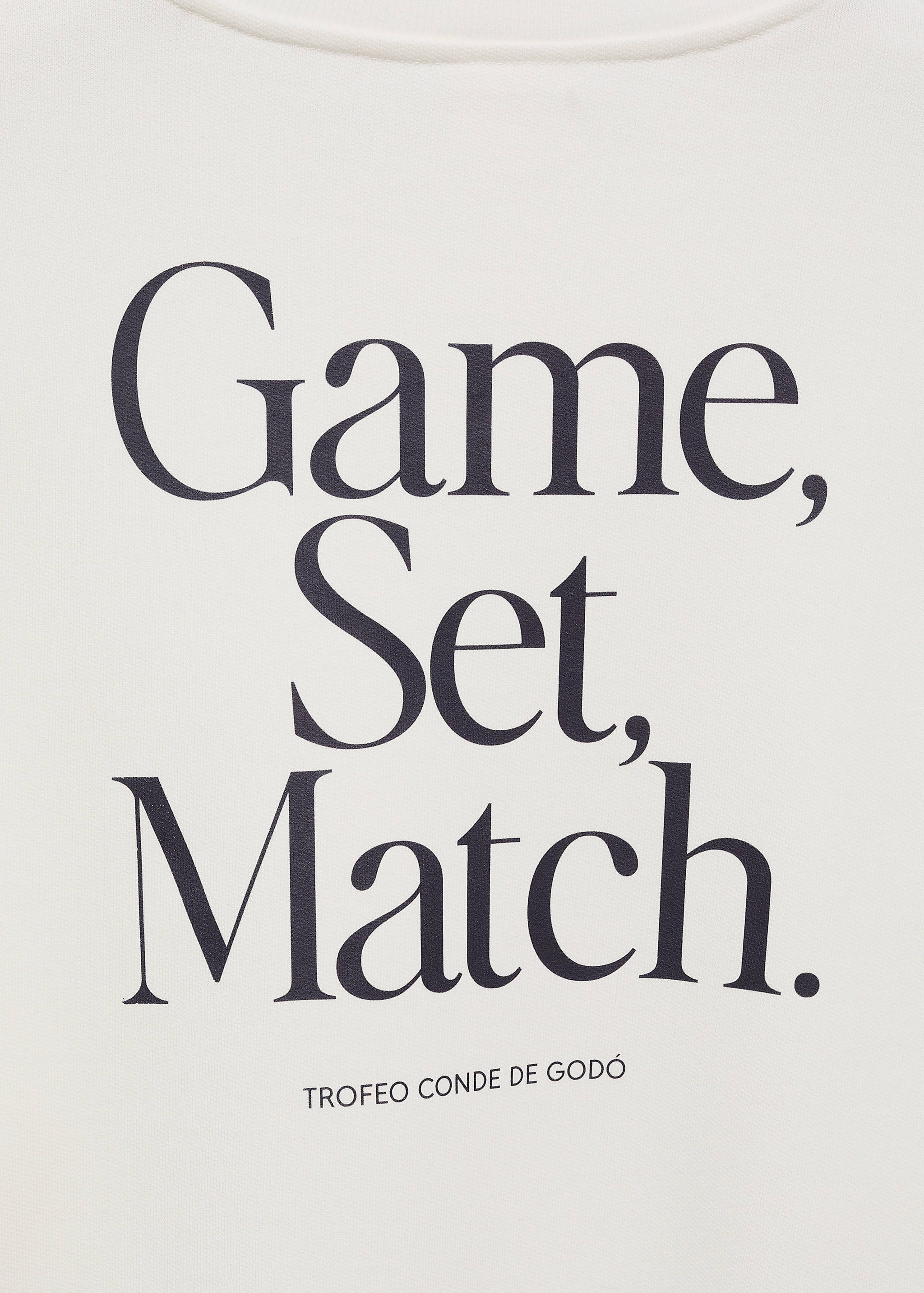 Sudadera algodón estampado texto - Detalle del artículo 0