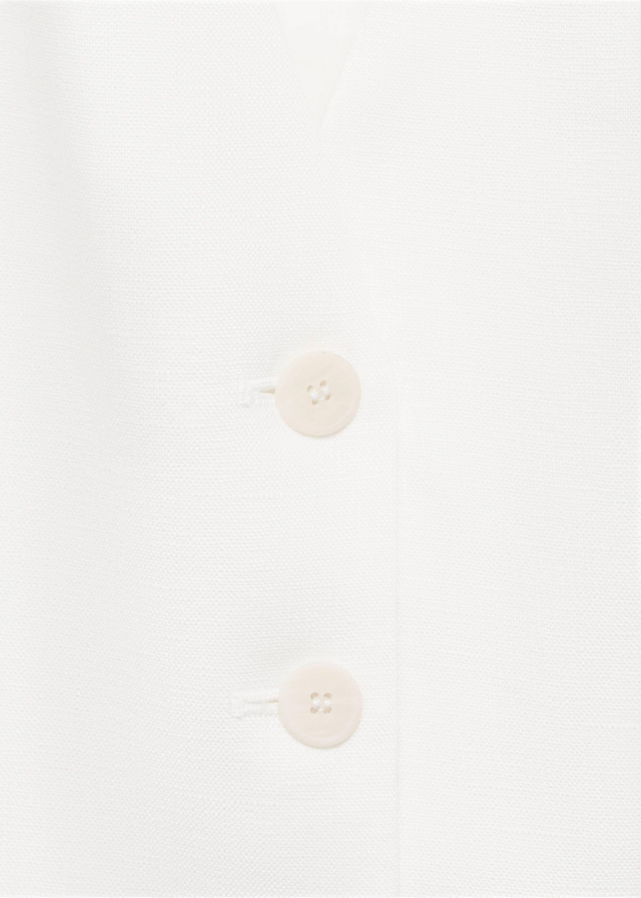 Linen suit waistcoat - Details of the article 8, Off White. Ref: 87027163-00.