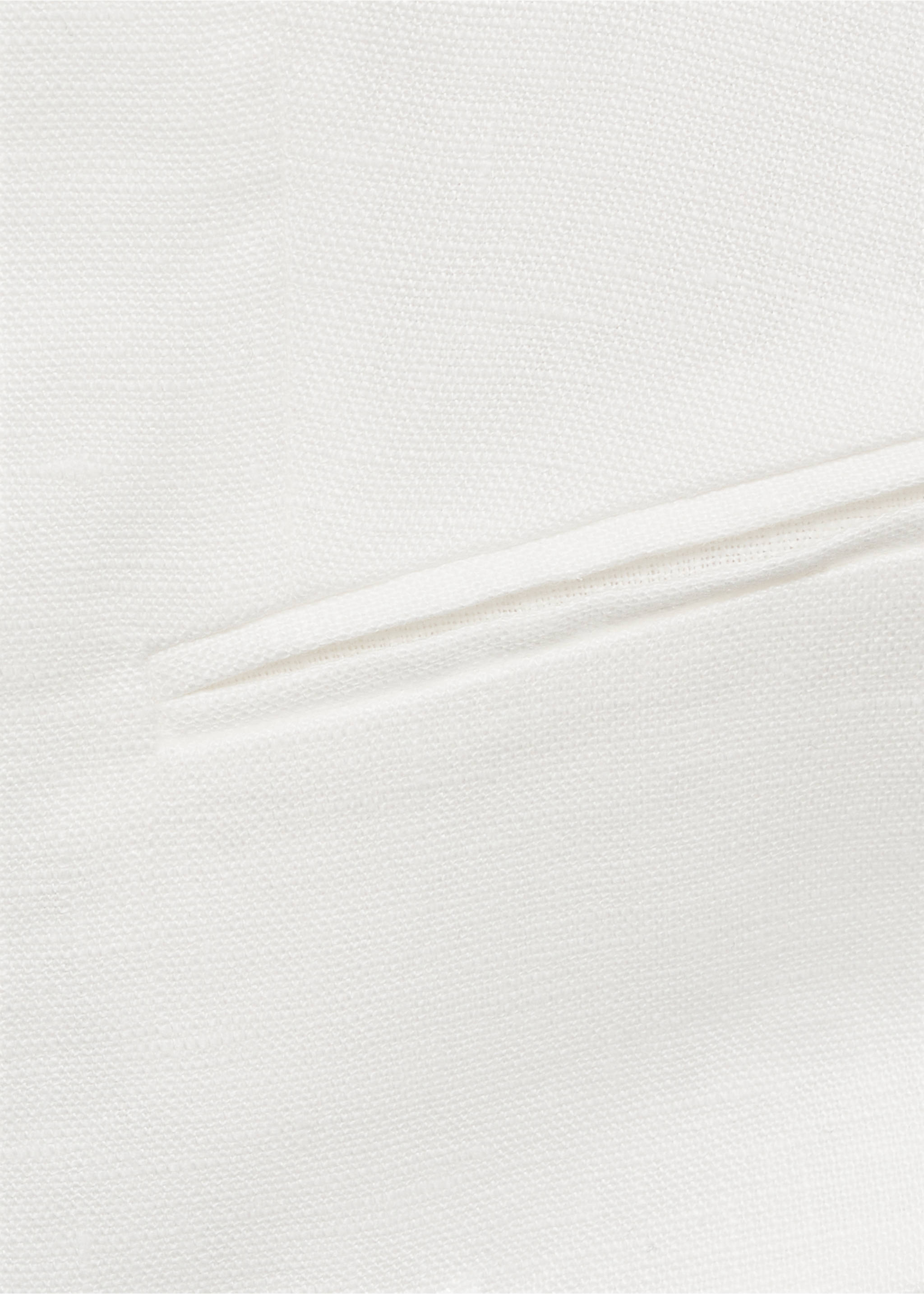 Linen suit waistcoat - Details of the article 0, Off White. Ref: 87027163-00.