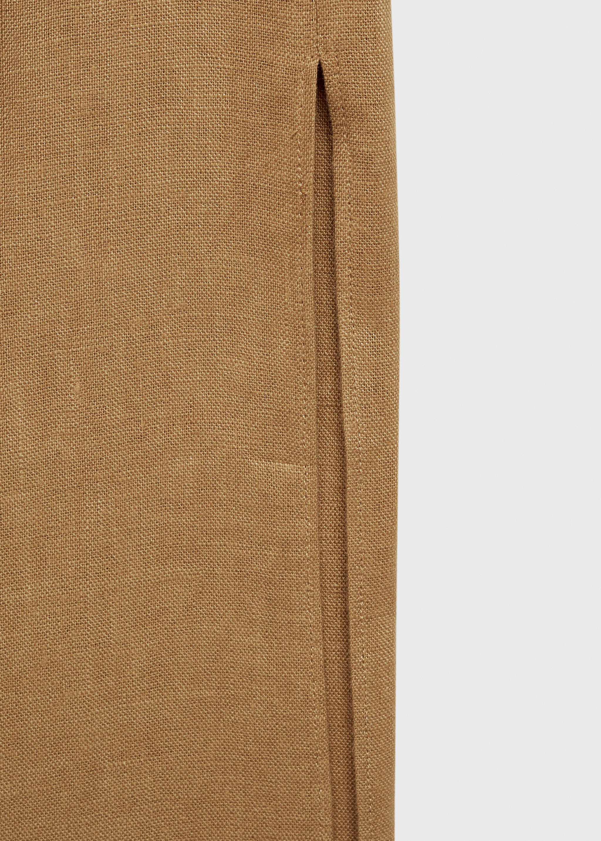 Asymmetrical linen dress - Details of the article 0