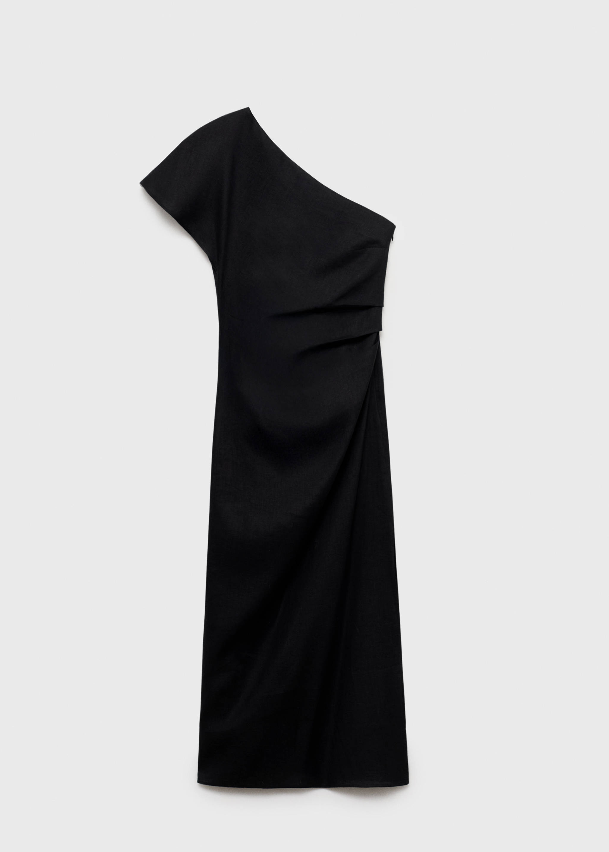 Asymmetrisches Leinenkleid - Artikel ohne Model