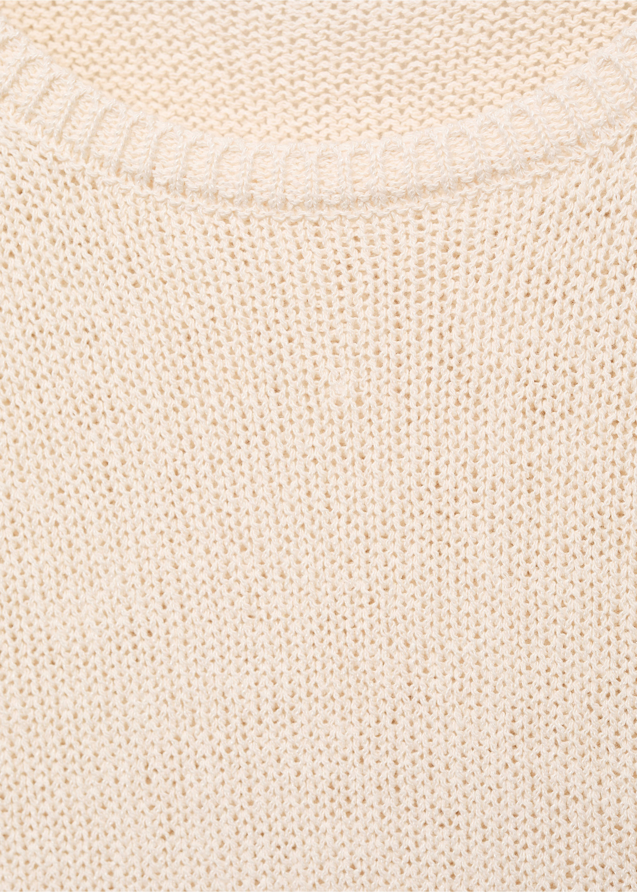 Jersey Baumwolle Strick mit kurzen Ärmeln - Detail des Artikels 8, Hellgrau/Pastellgrau. Ref: 87027166-00.