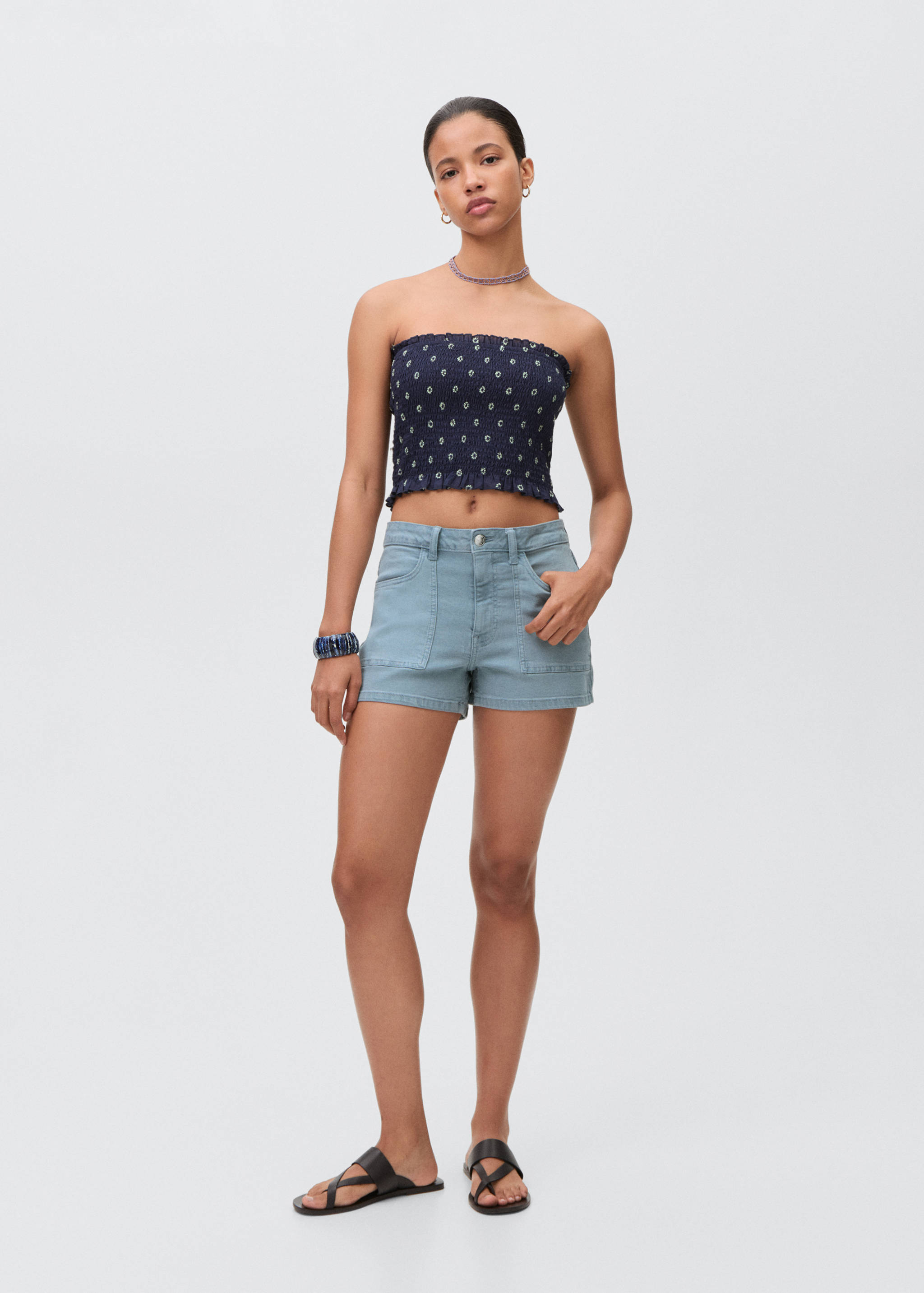 Shorts texans rectes - Pla general