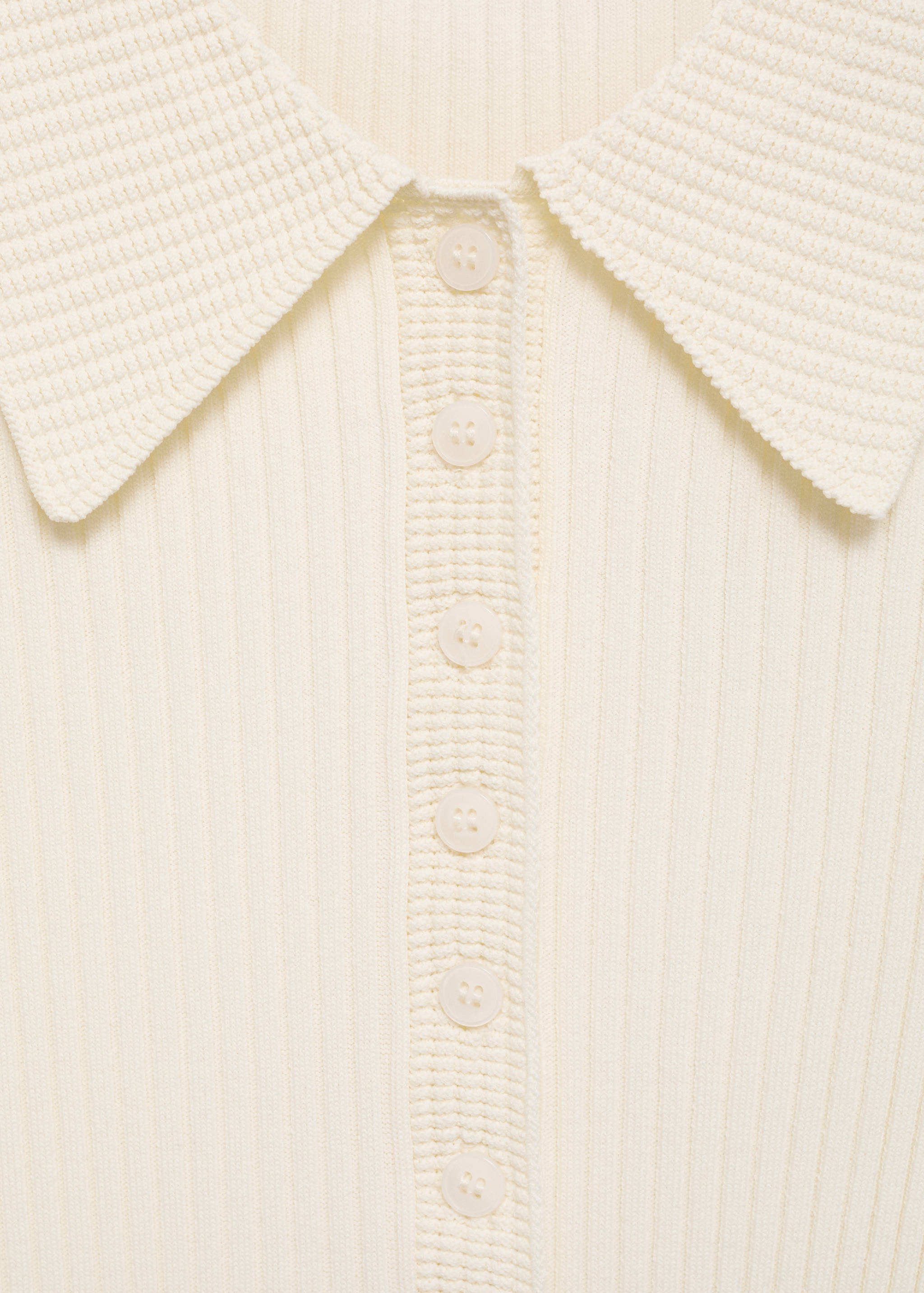 Jersey cuello polo punto canalé - Detalle del artículo 8