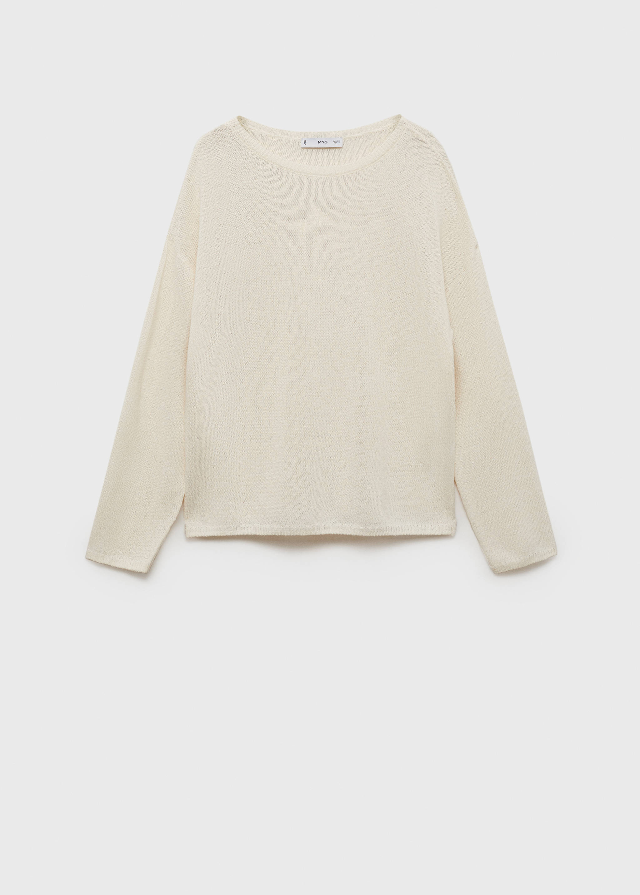 Strickpullover mit Bateau-Ausschnitt - Artikel ohne Model