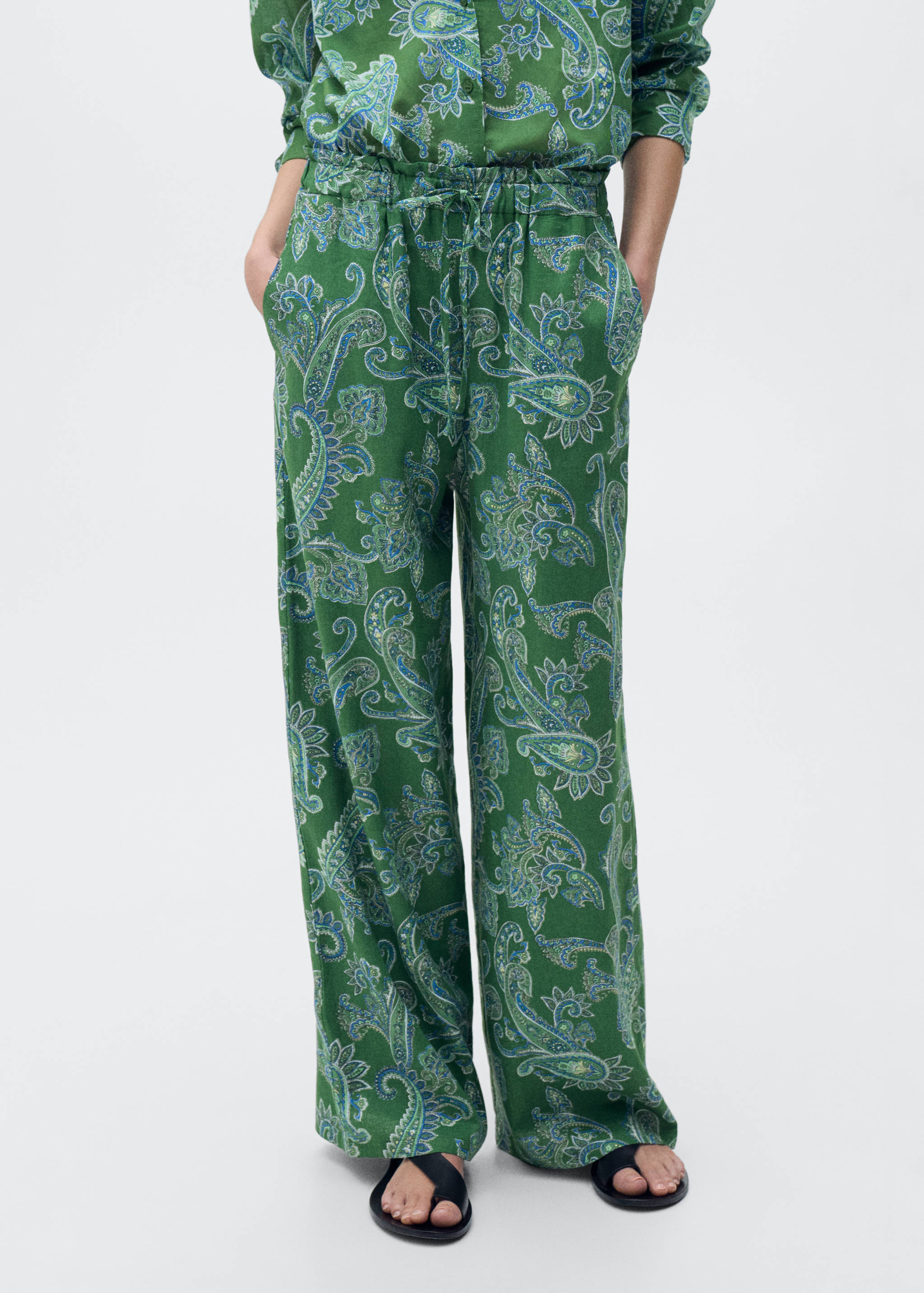 Paisley-print pants - Medium plane