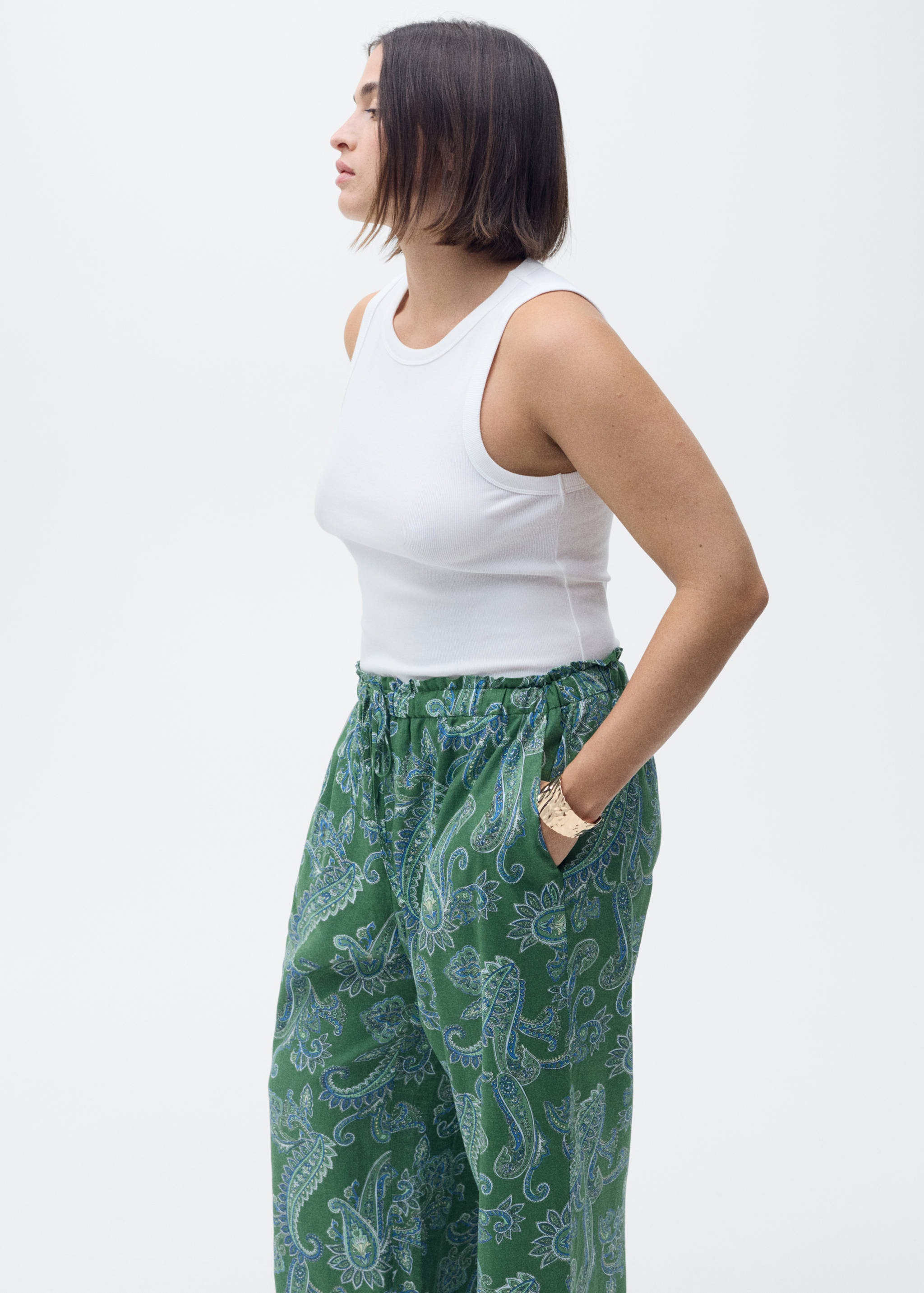 Paisley-print pants - Details of the article 5