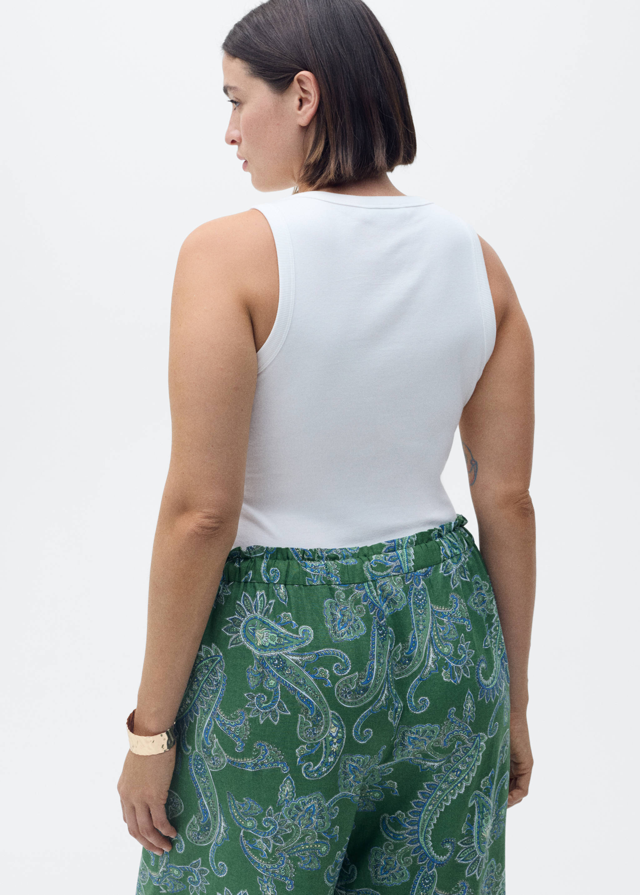 Paisley-print pants - Details of the article 4