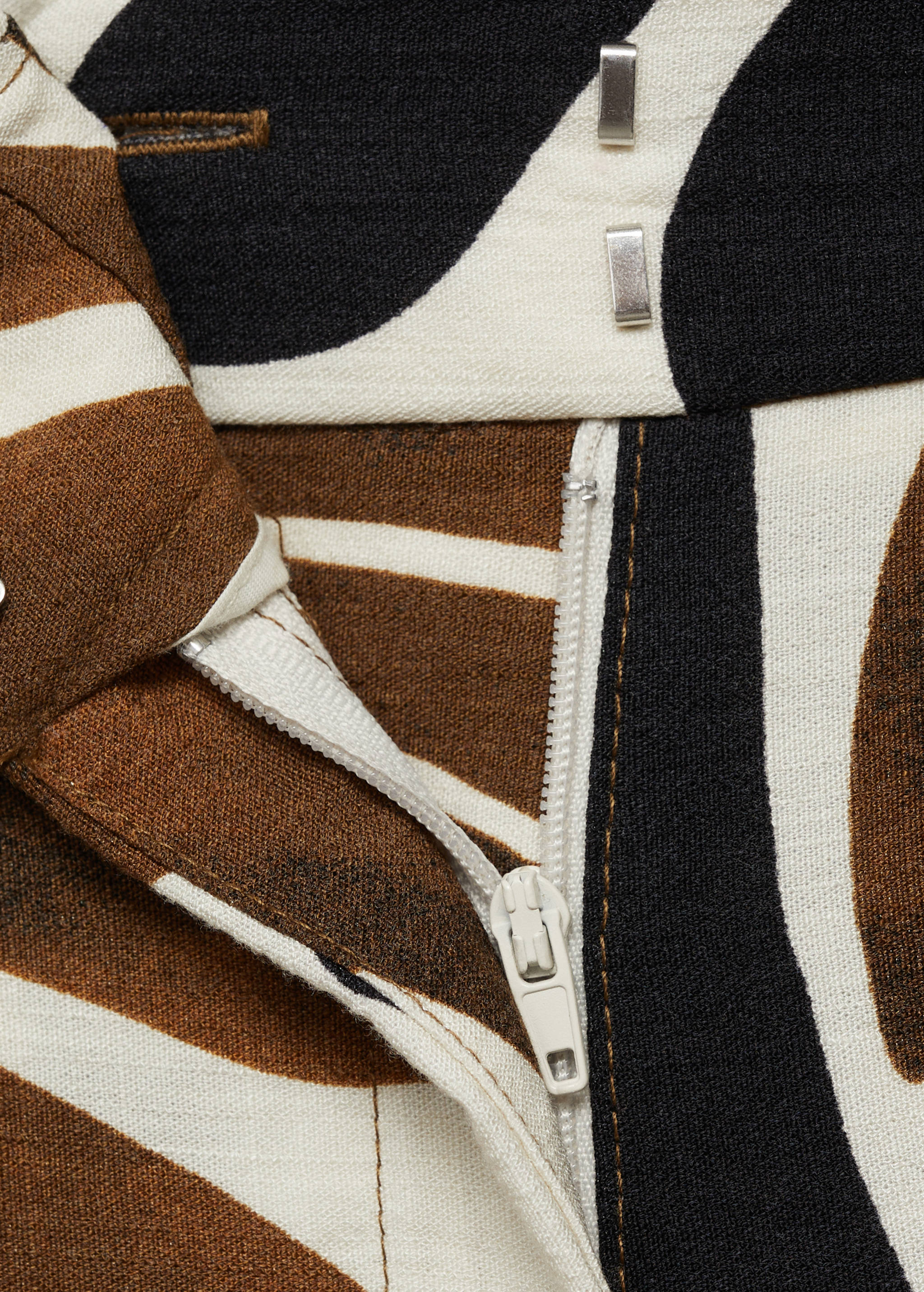 Wideleg broek met abstracte print - Detail van het artikel 8