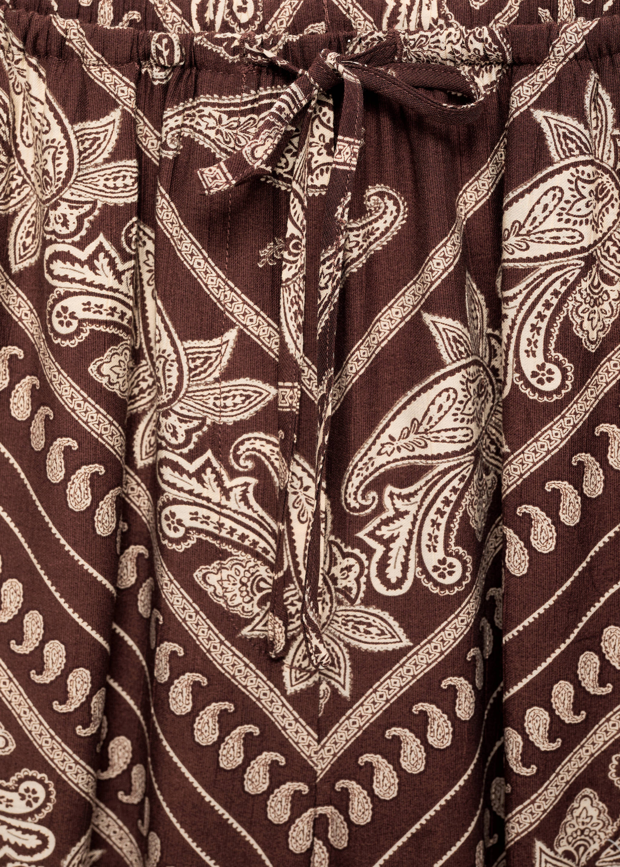 Pantalón wide leg estampado paisley - Detalle del artículo 8