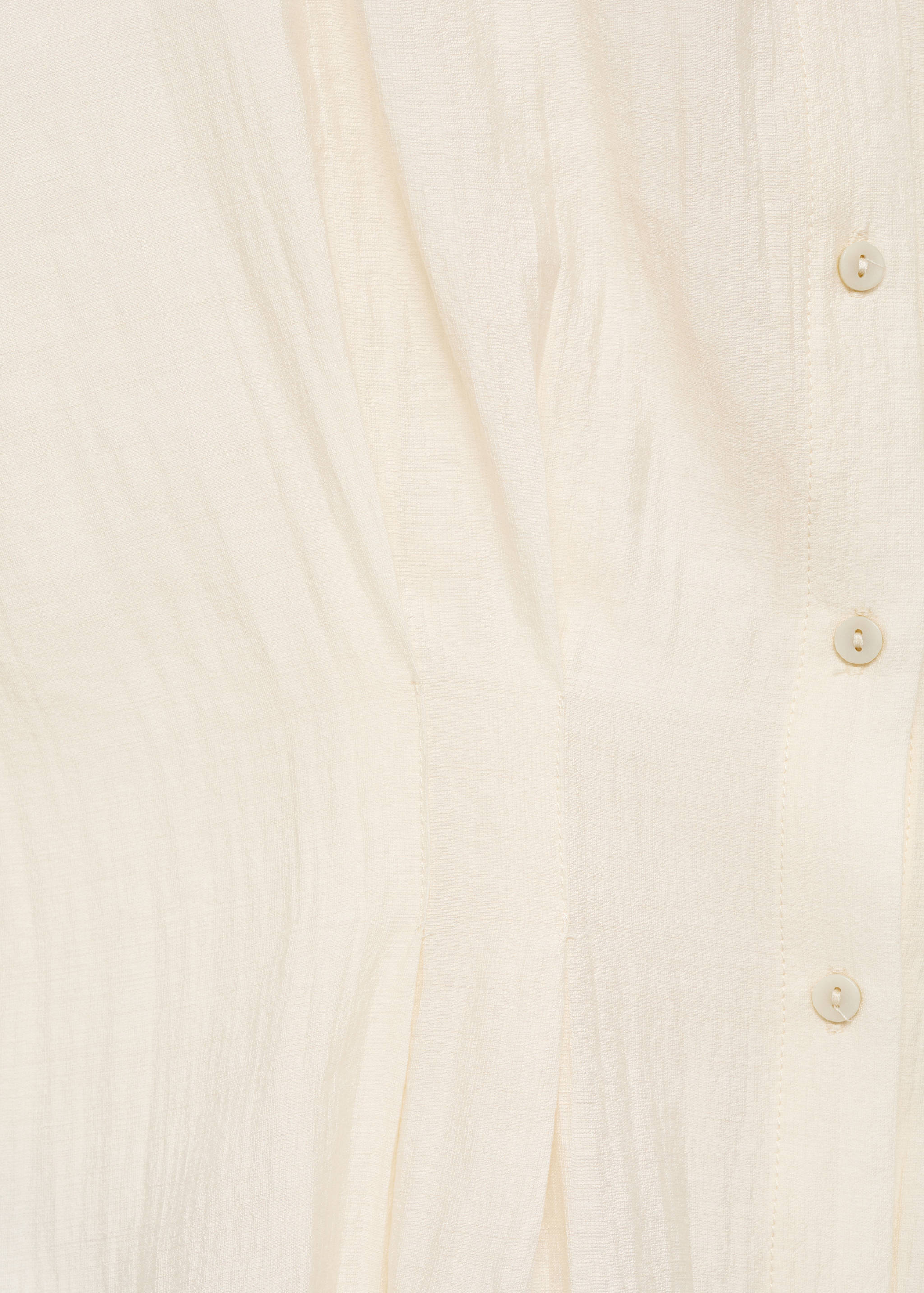 Short-sleeved pleated shirt - Details of the article 0