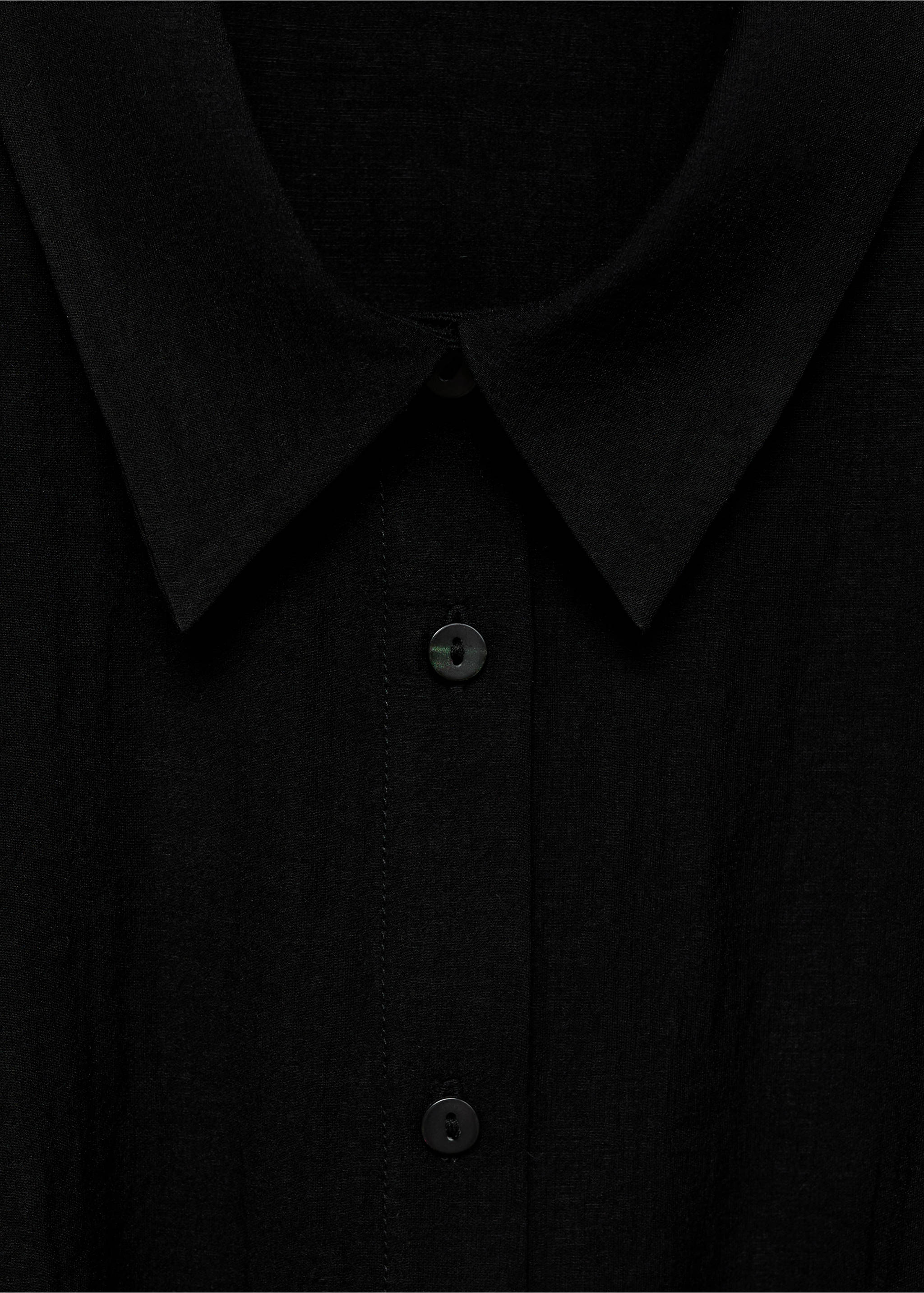 Chemise pinces manches courtes - Détail de l'article 8, Noir. Ref: 87027180-00.