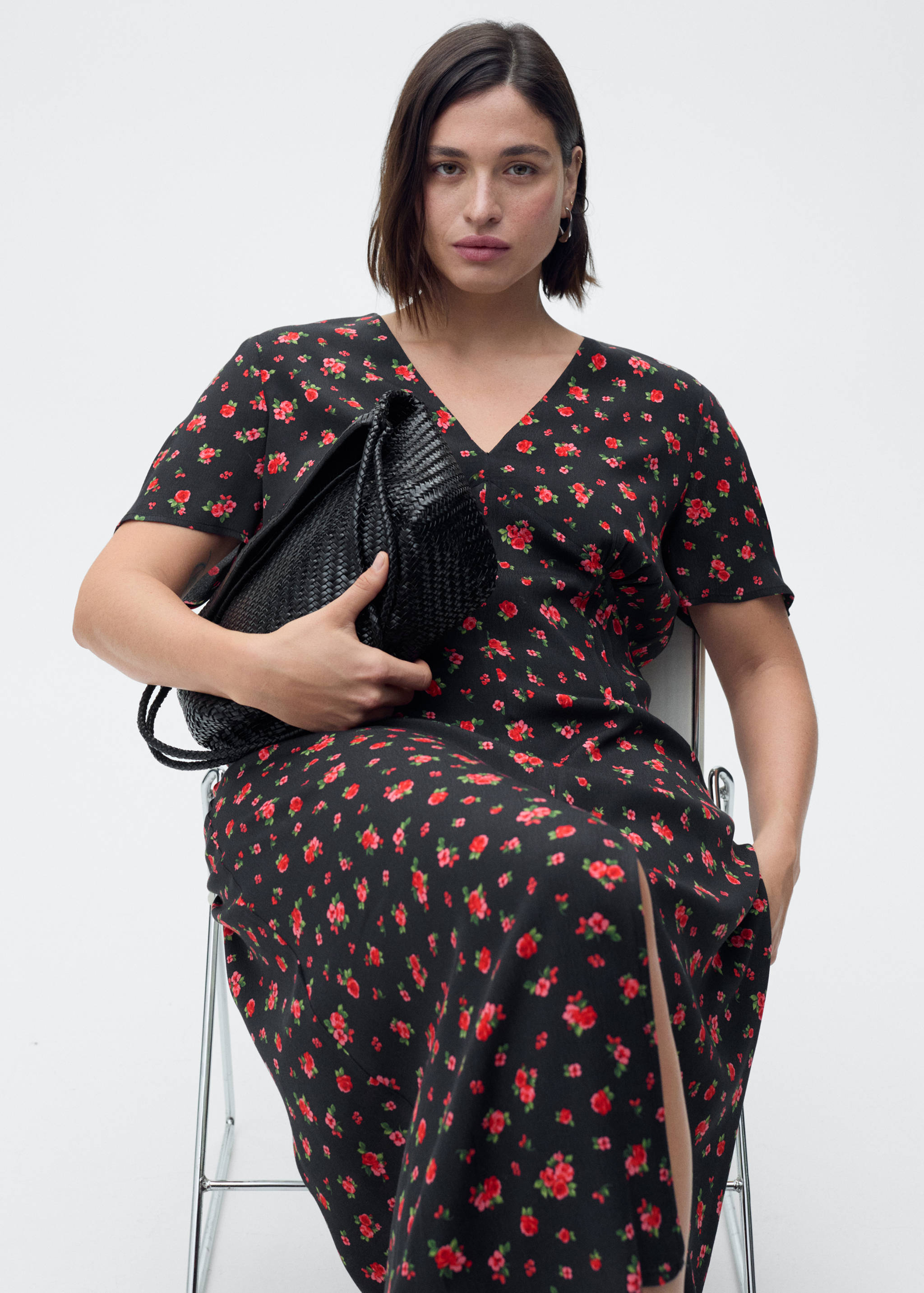 Vestido midi floral - Detalle del artículo 5