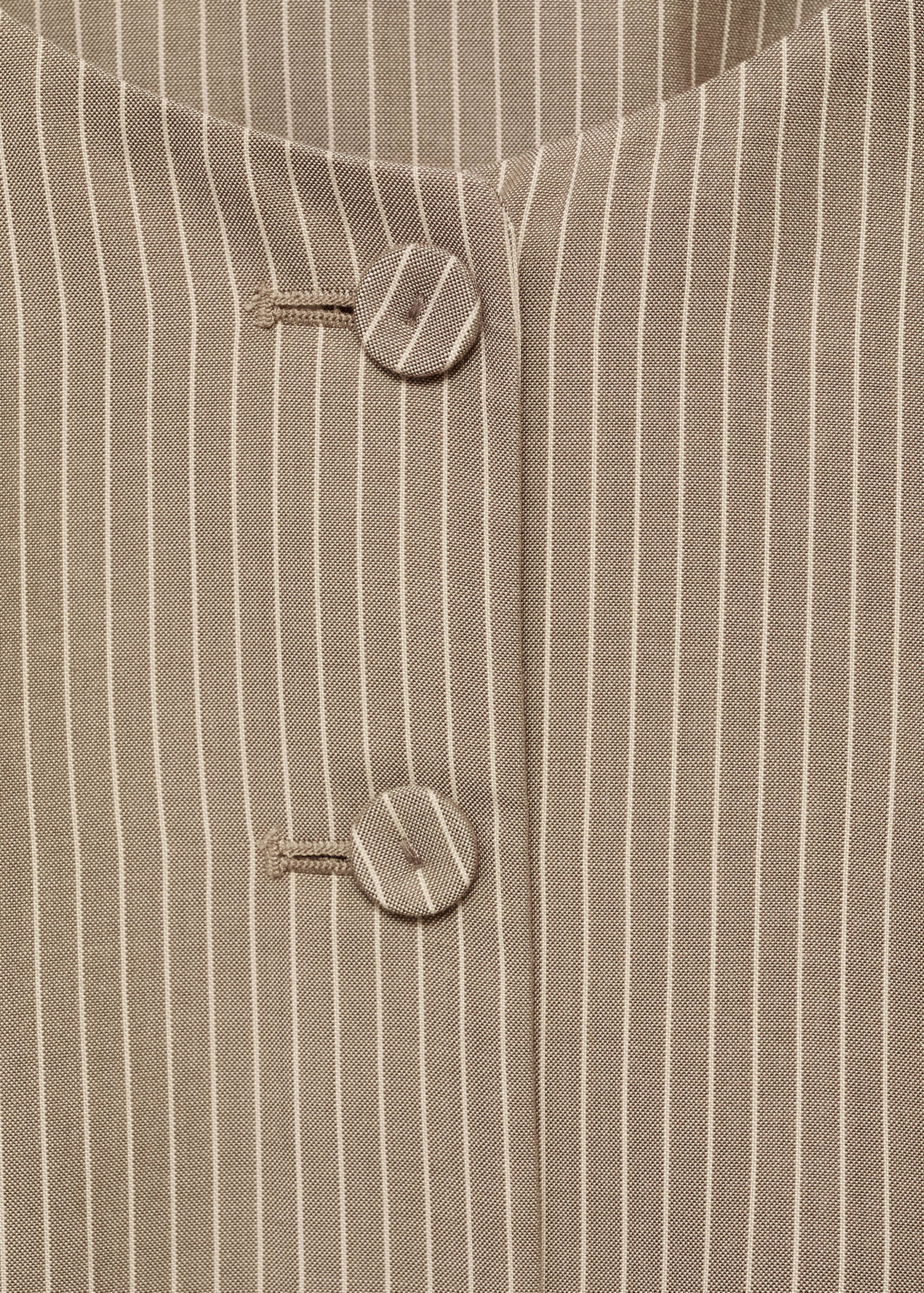 Striped lyocell suit vest - Details of the article 8