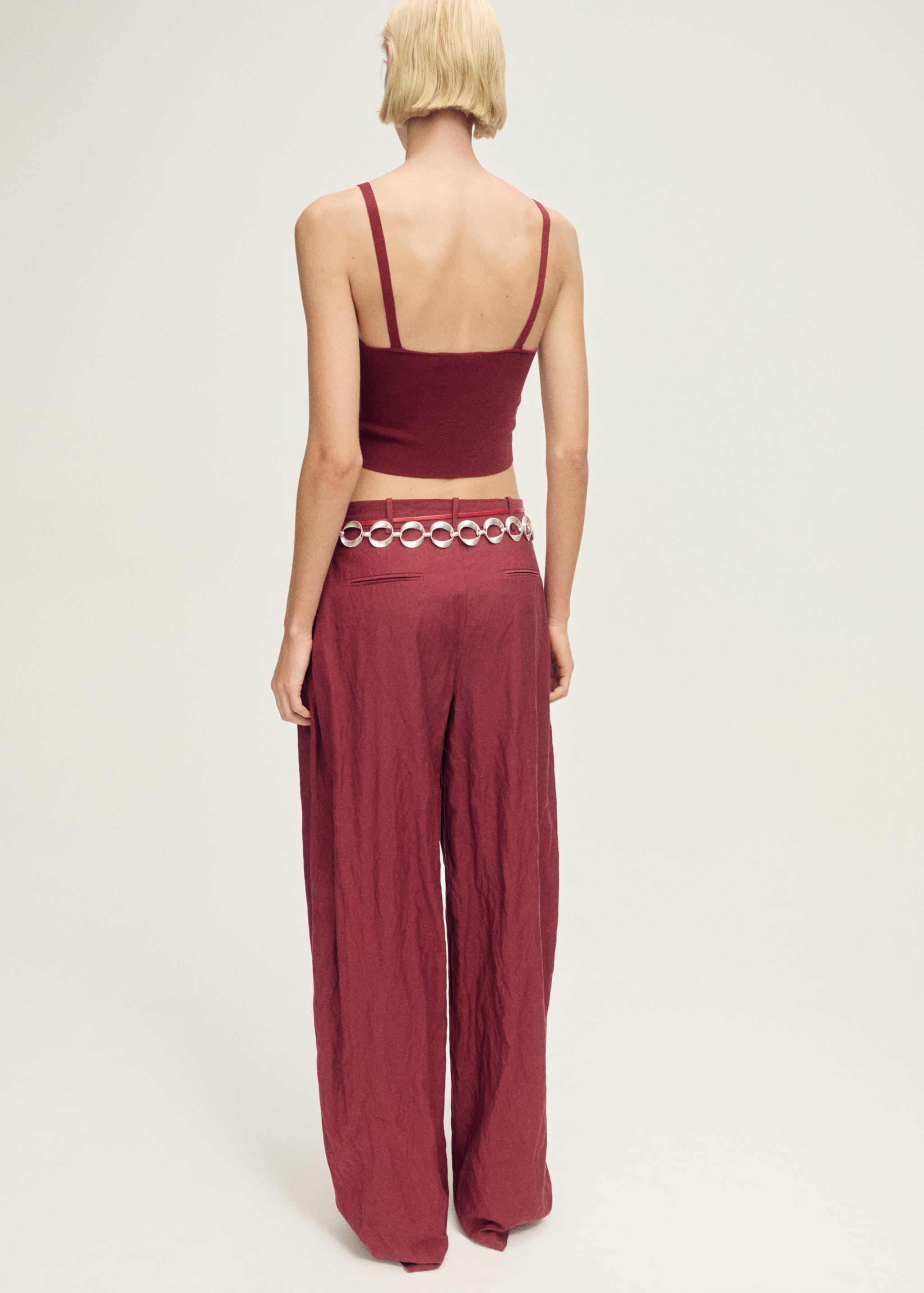 Fine-knit crop top - Reverse of the article