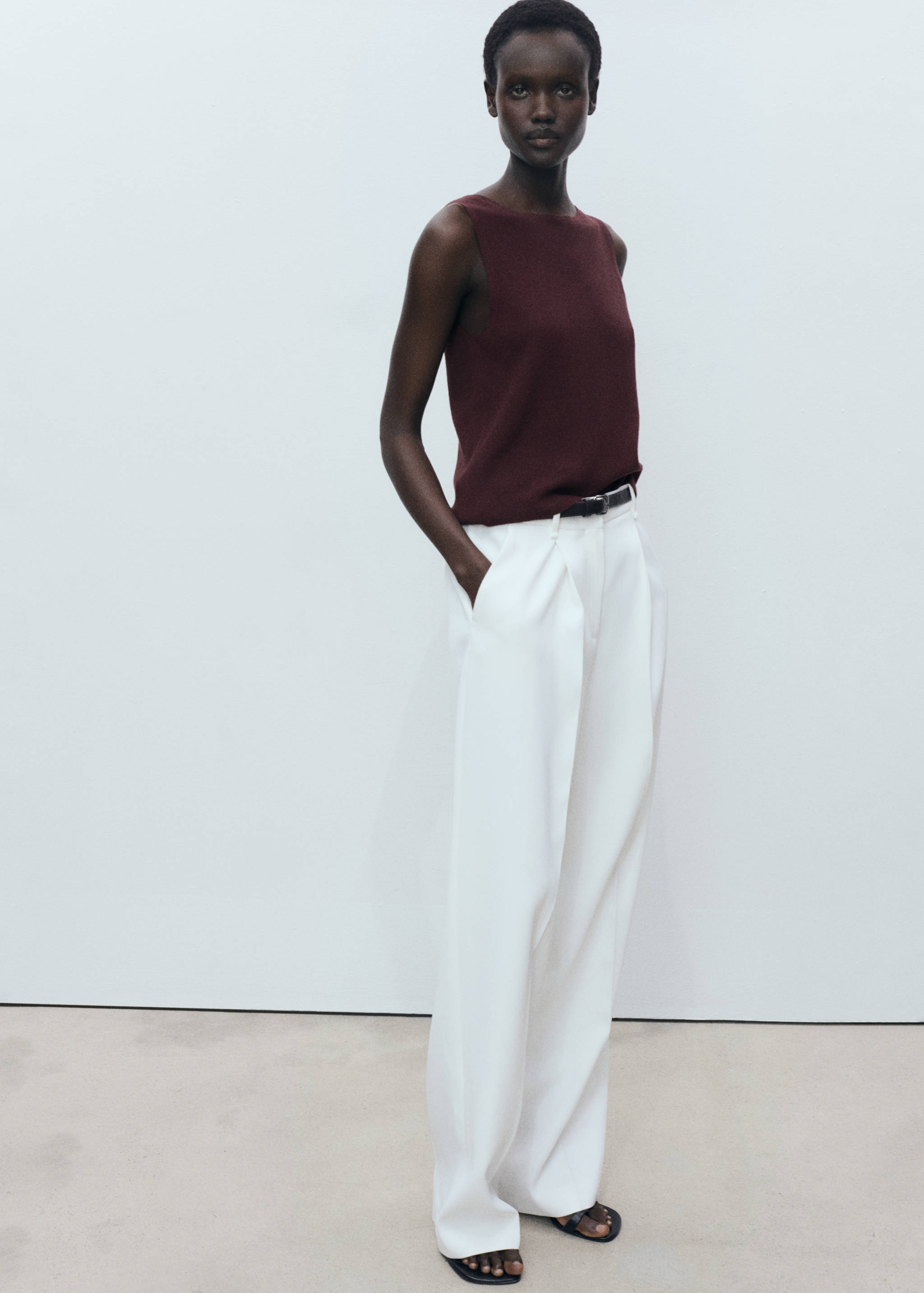 Fine ribbed knit top - Details of the article 2