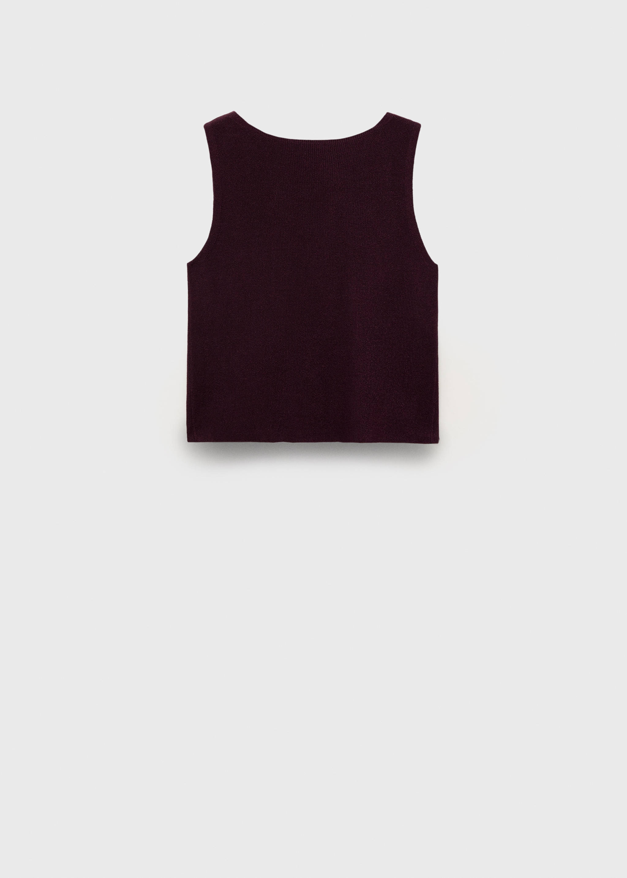 Fine ribbed knit top - Article without model