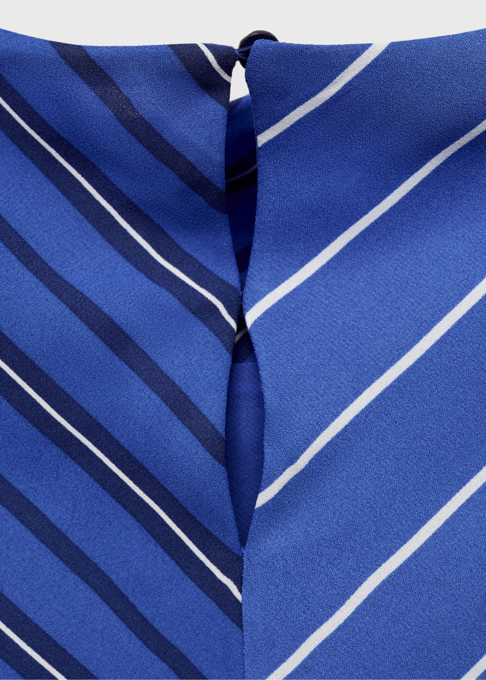 Chemisier rayures combinées - Détail de l'article 0, Bleu. Ref: 87027195-00.