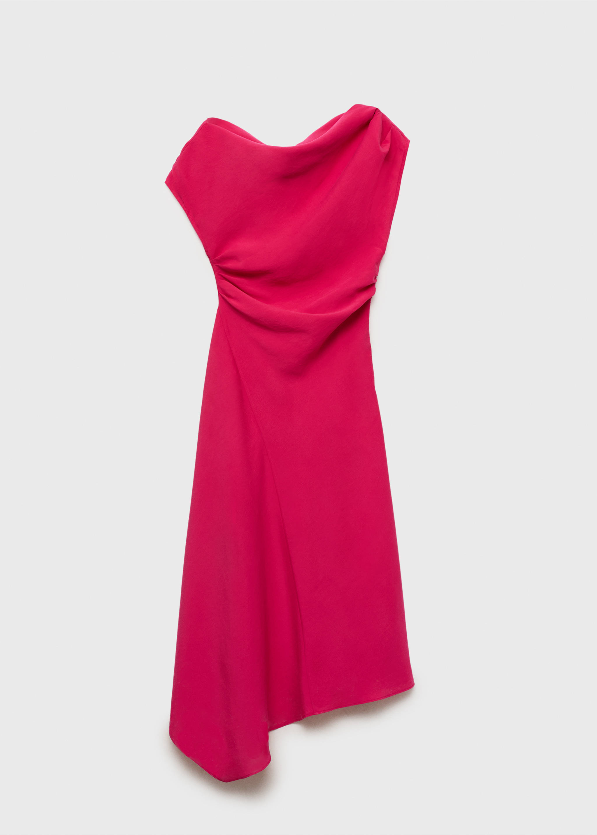 Vestido modal asimétrico - Artículo sin modelo, Fresa. Ref: 87027196-00.