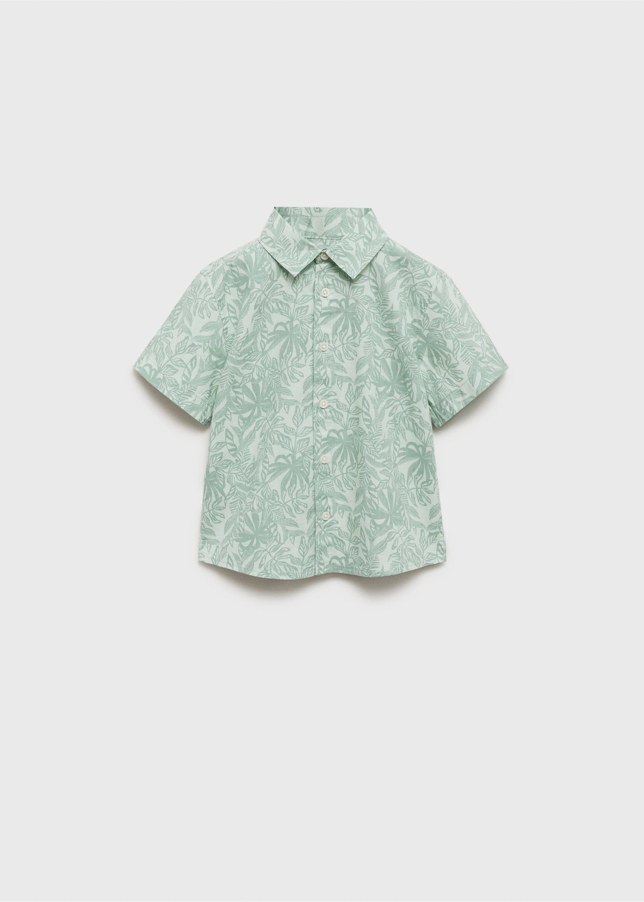 Floral print shirt - Article without model, Pale Pink. Ref: 87027689-00.