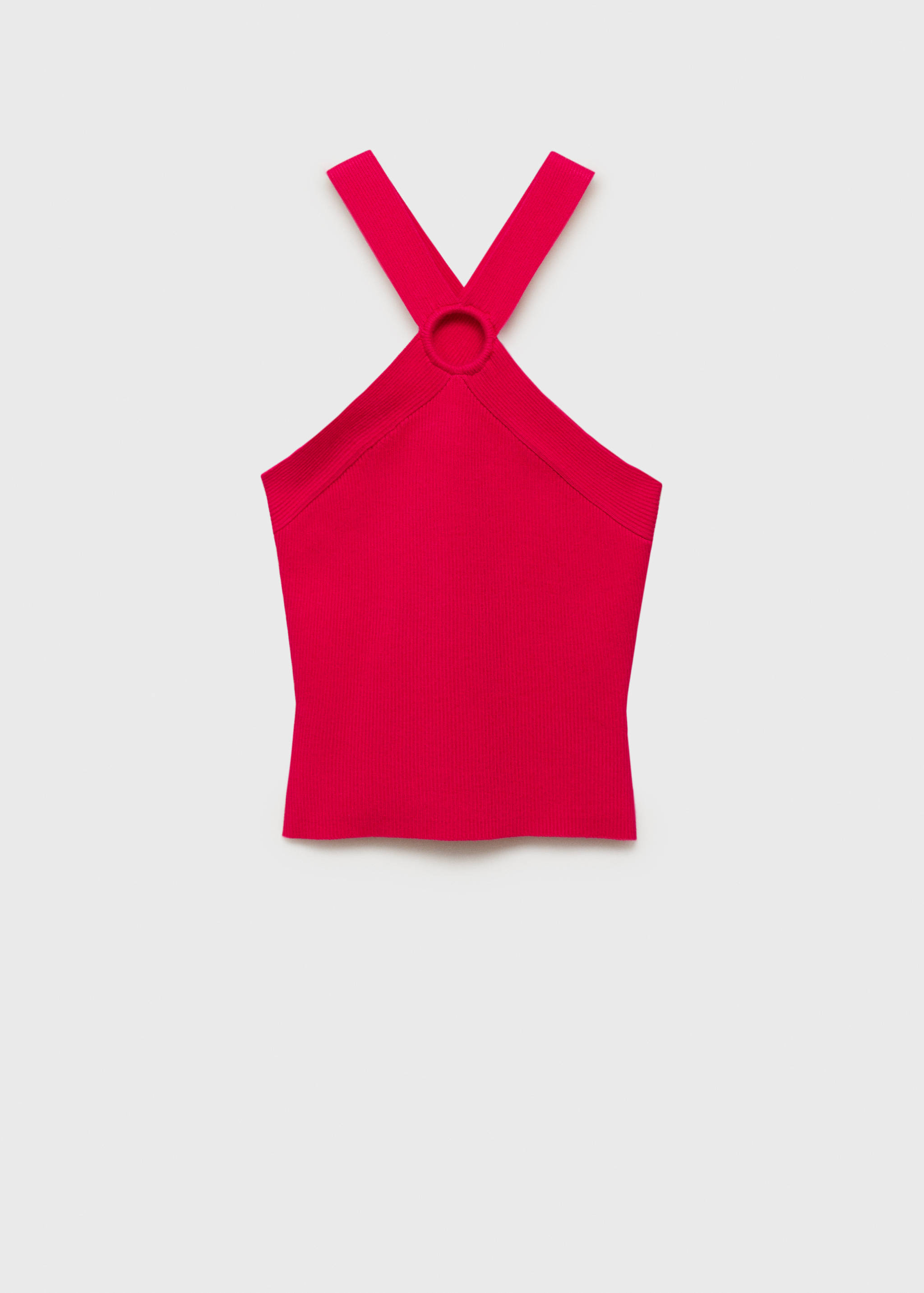 Top punto cuello halter - Artículo sin modelo