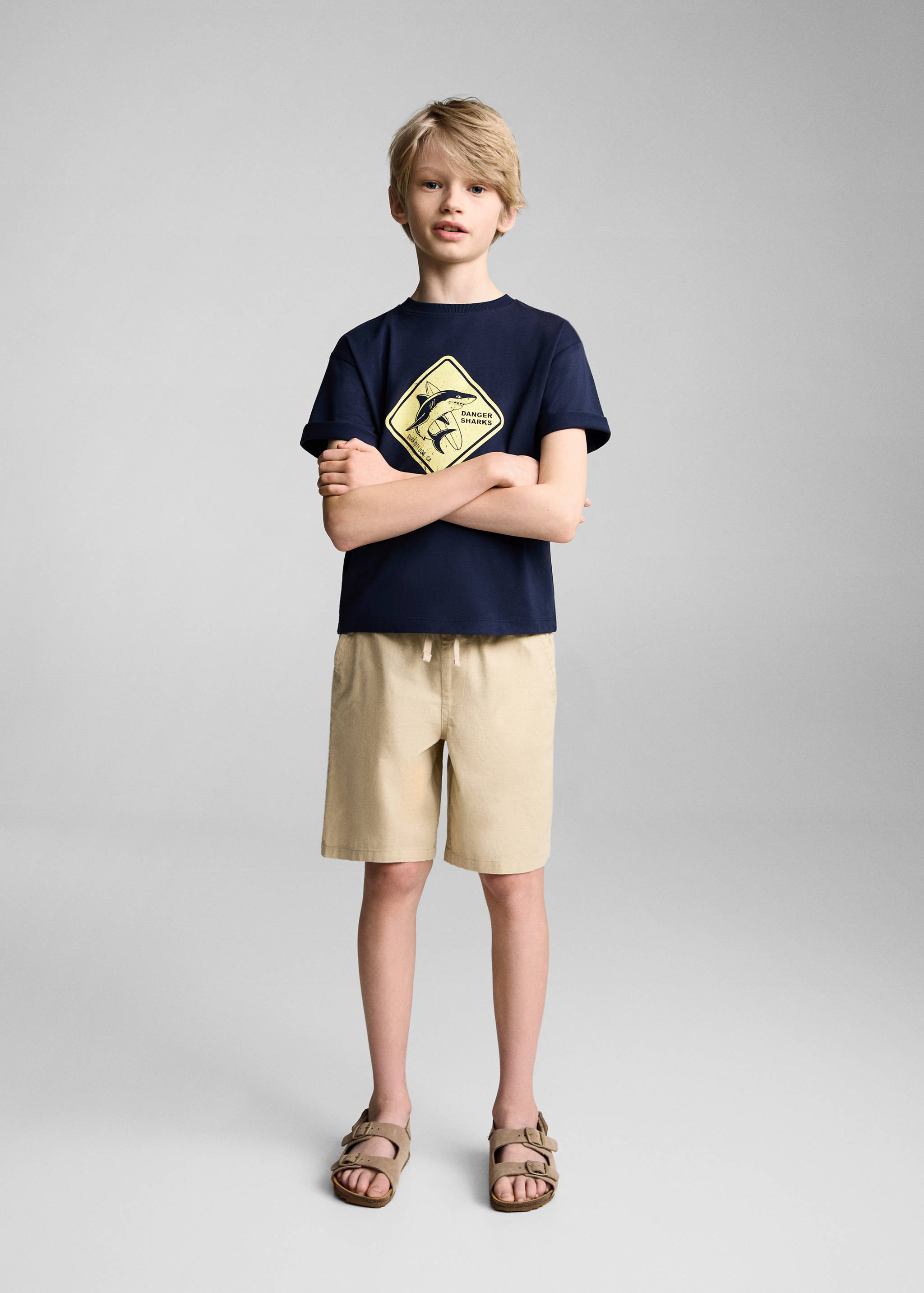 Kurzärmliges Print-T-Shirt - Allgemeine Ansicht