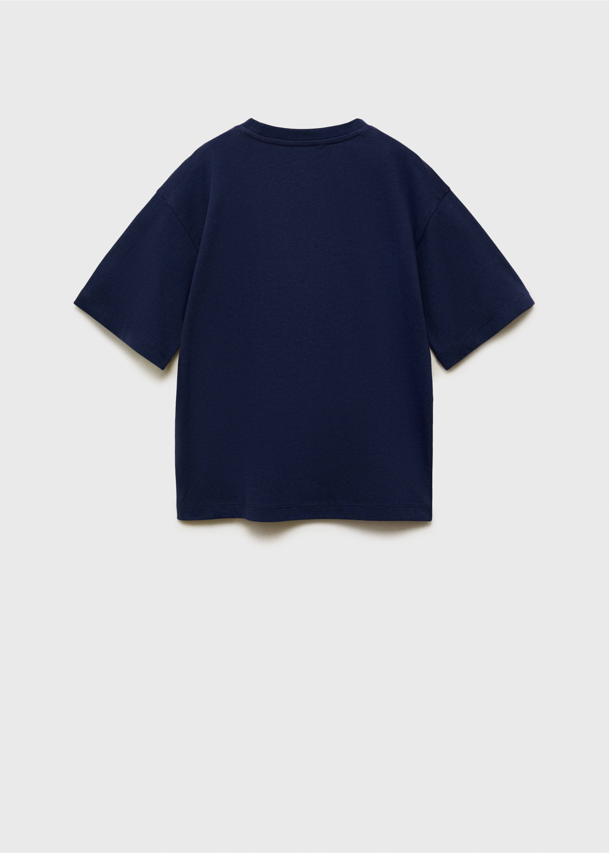 Majica kratkih rukava s printom - Stražnji dio artikla, Mornarsko plava. Ref: 87027691-00.