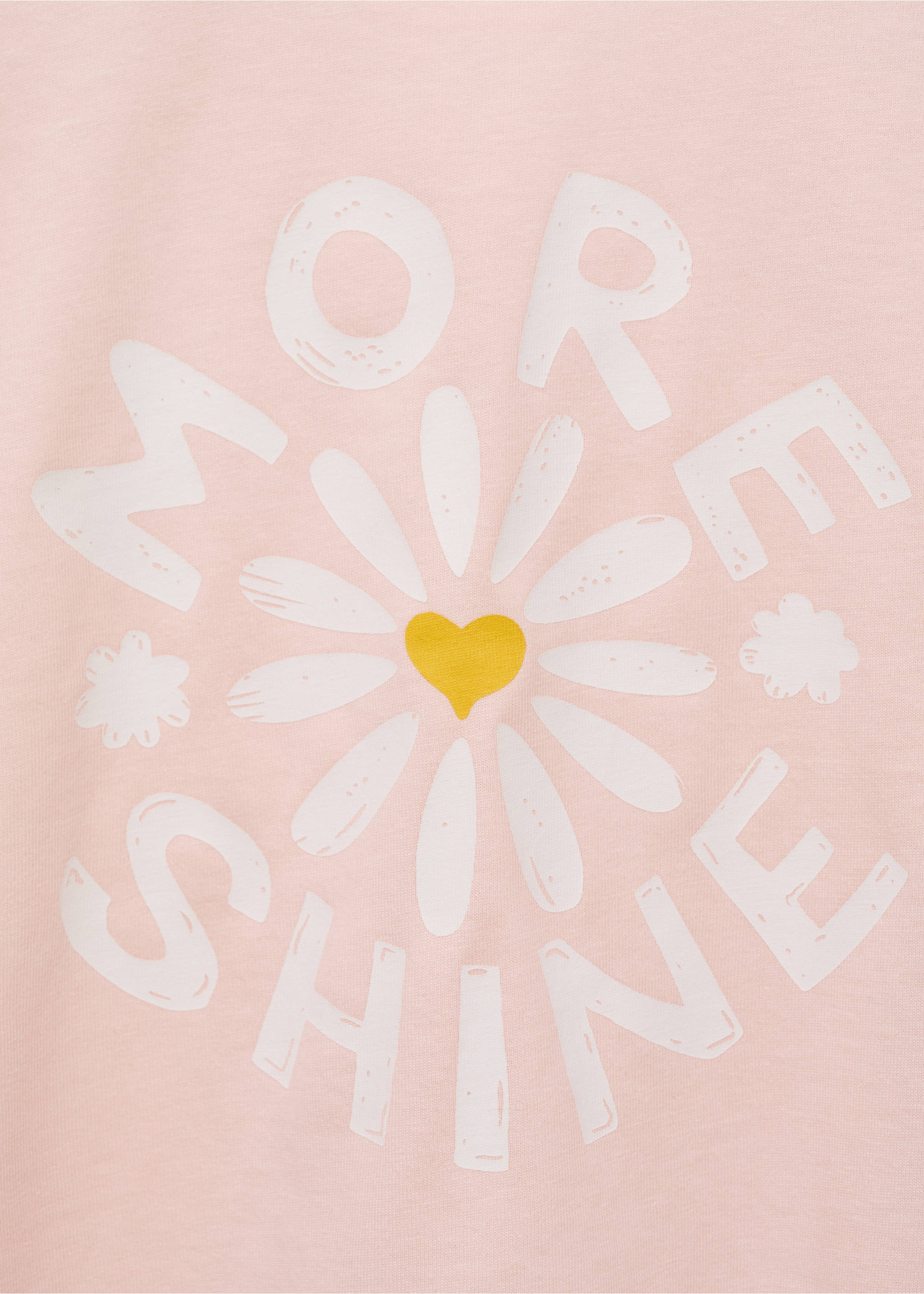 Floral-embroidered t-shirt - Details of the article 0, Pastel Pink. Ref: 87027695-00.