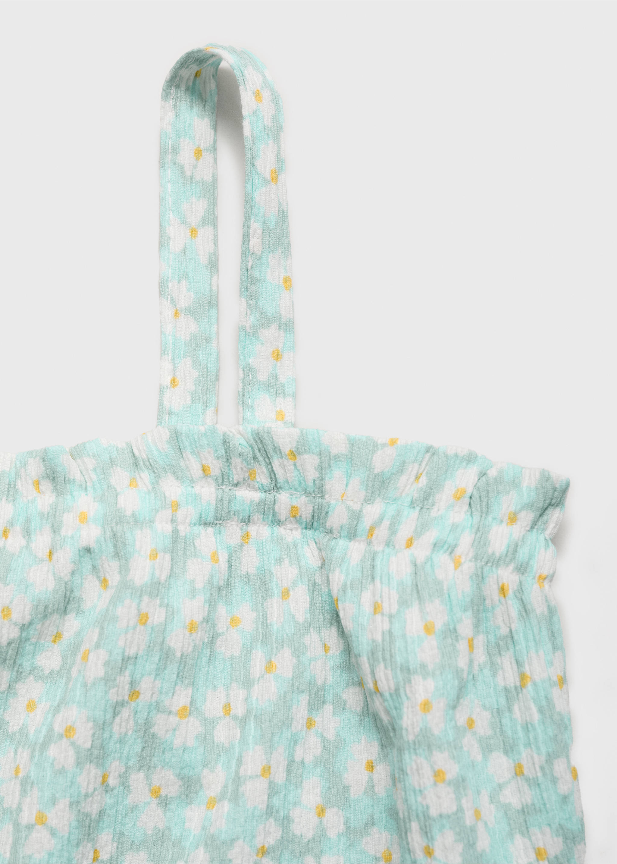 Bedrucktes Trägertop - Detail des Artikels 8, Wassergrün. Ref: 87027699-00.