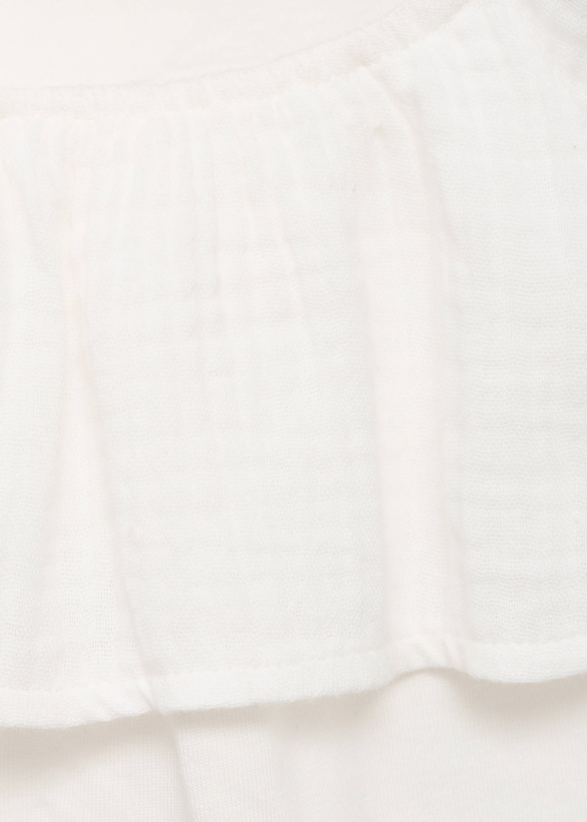 T-shirt med volang och textur - Detaljer om artikeln 8