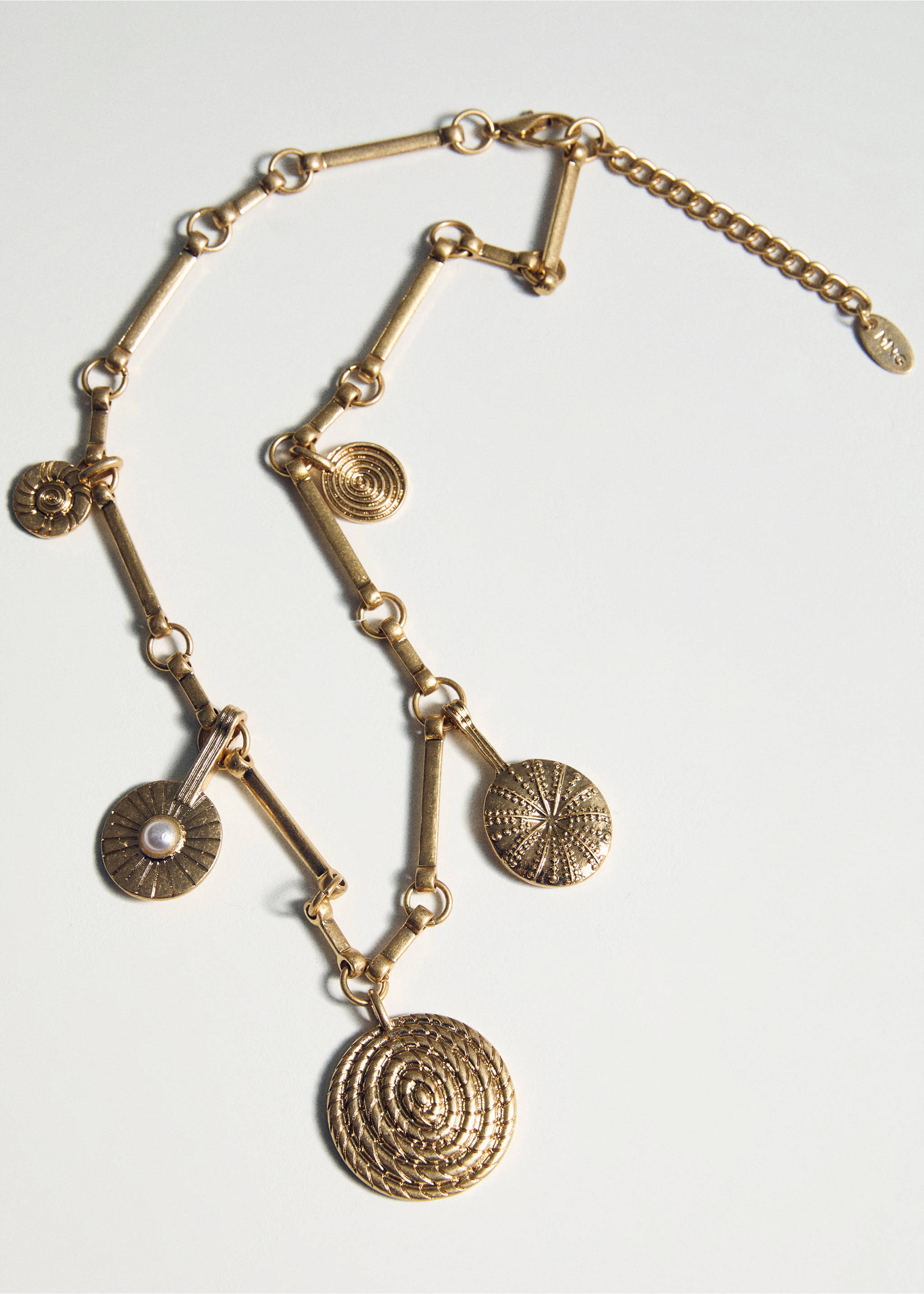 Collar abalorios combinados - Detalle del artículo 5, Oro. Ref: 87027704-00.