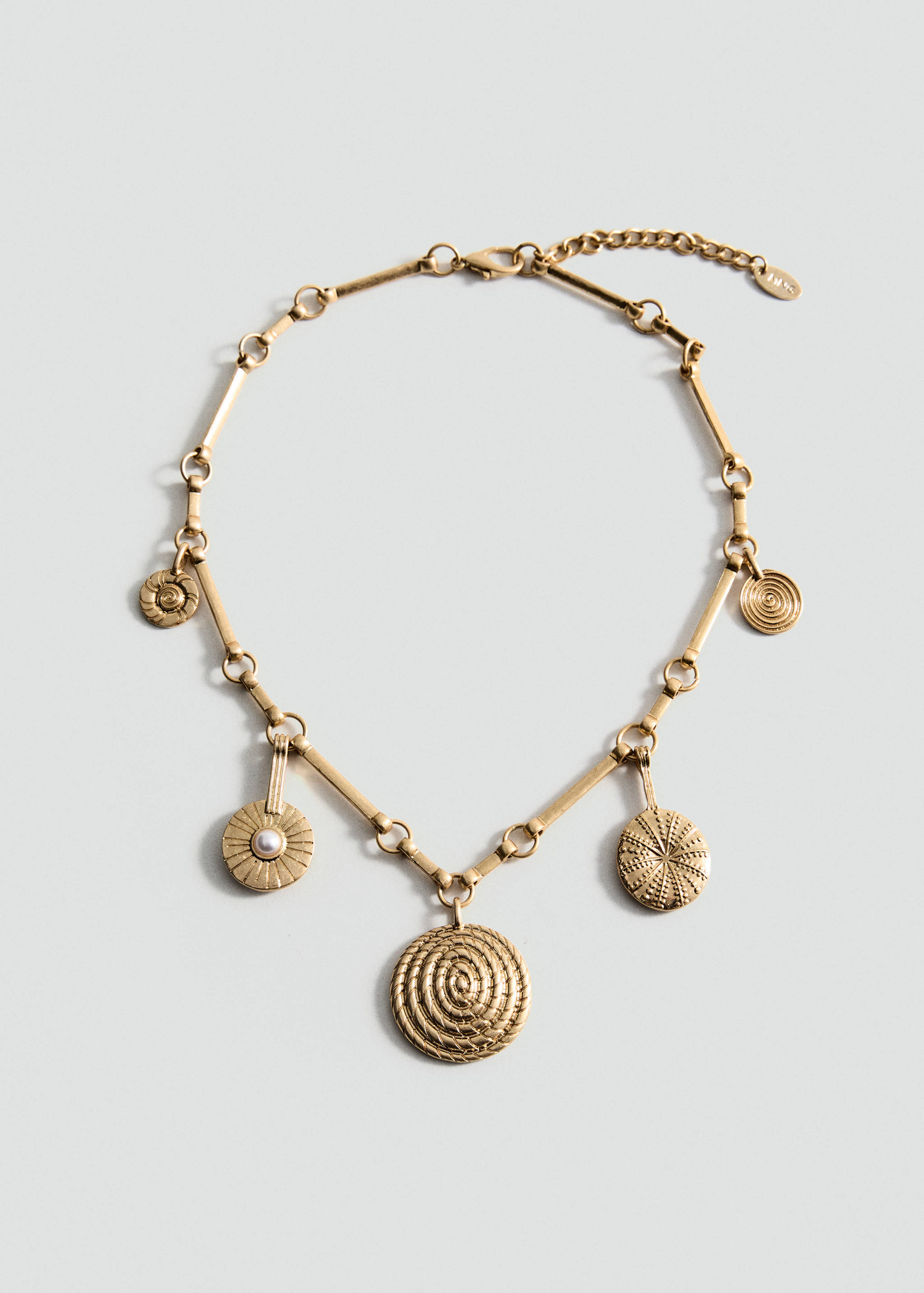 Ketting met gecombineerde kralen - Artikel zonder model