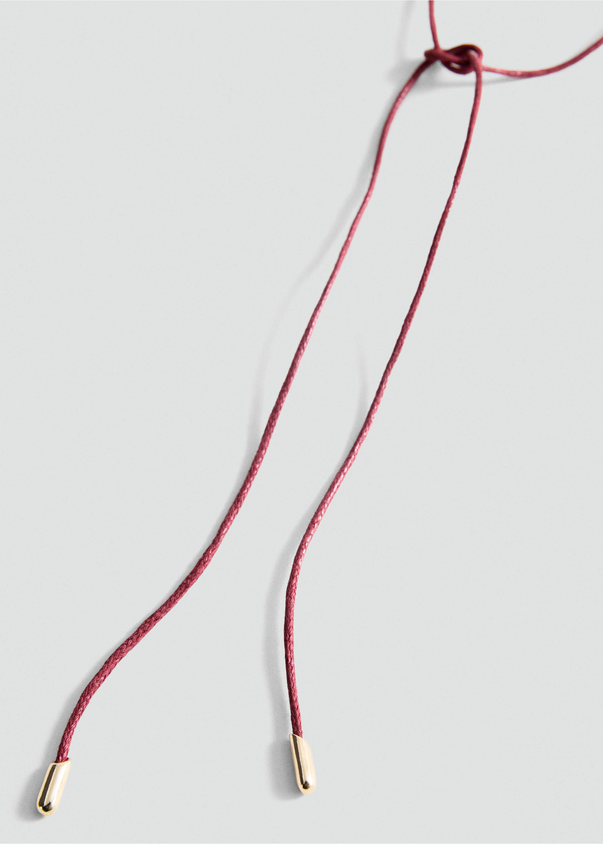 Stones pendant necklace - Details of the article 1, Red. Ref: 87027705-00.