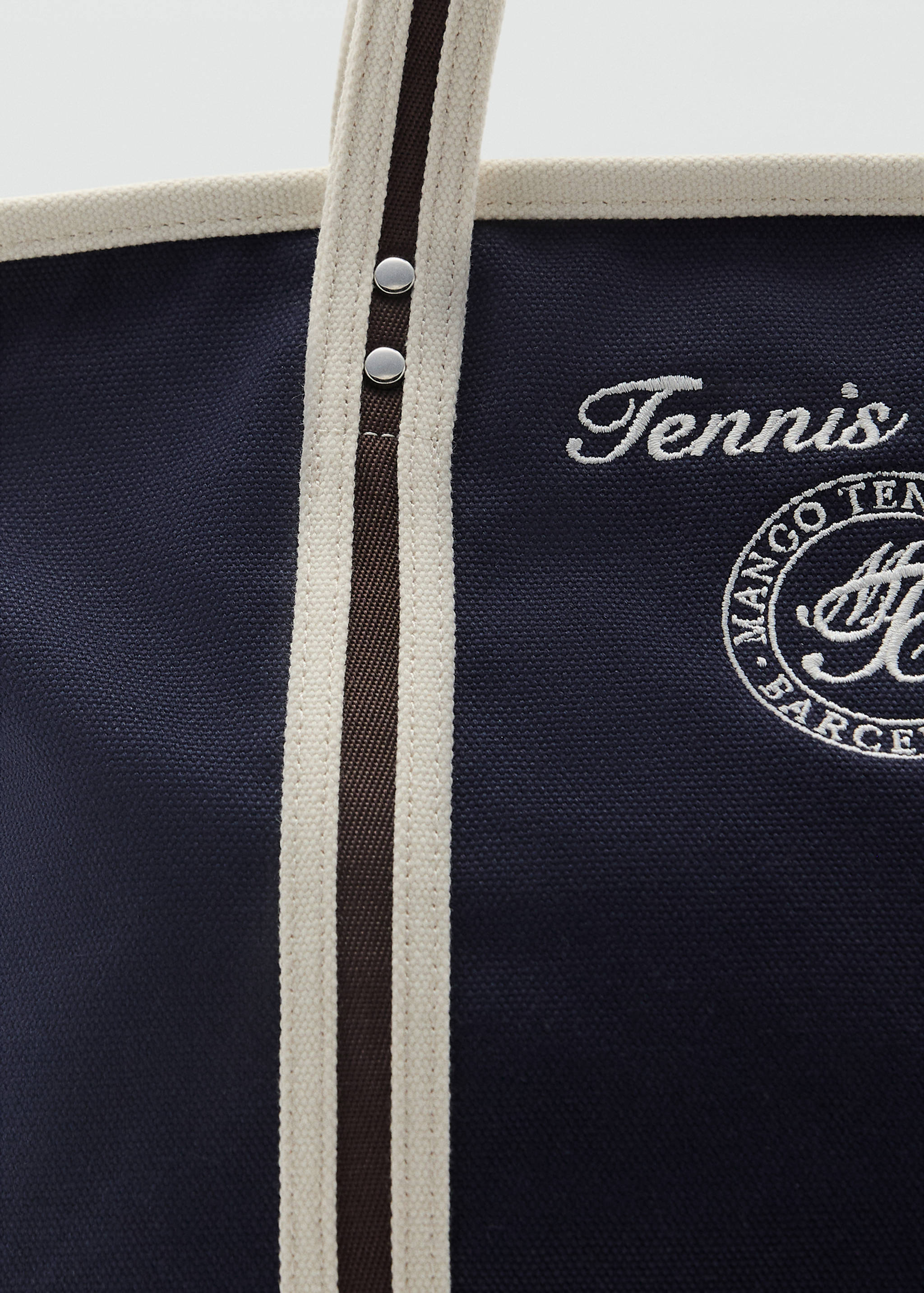 Shopper bag with embroidered message - Details of the article 1