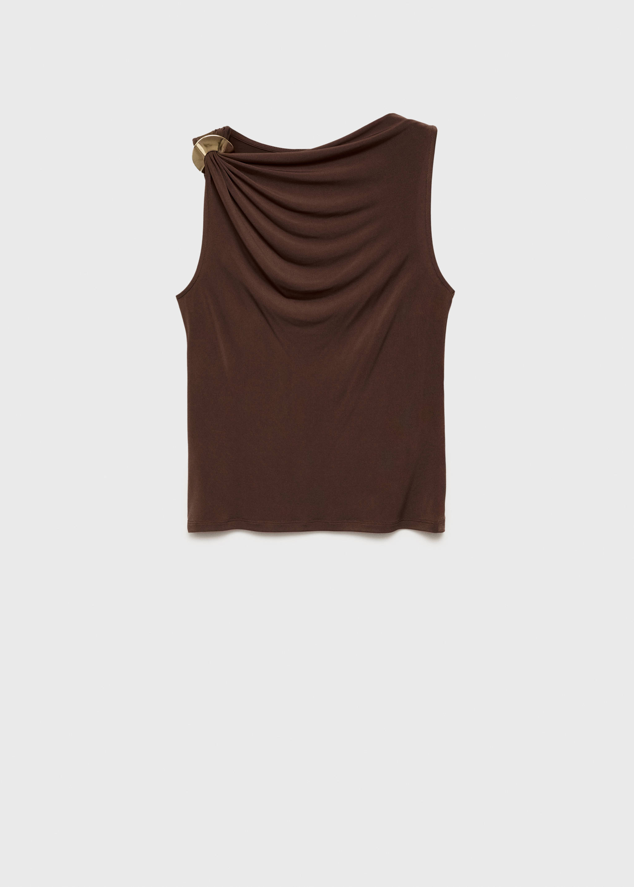 Tailliertes Top mit Metalldetail - Artikel ohne Model
