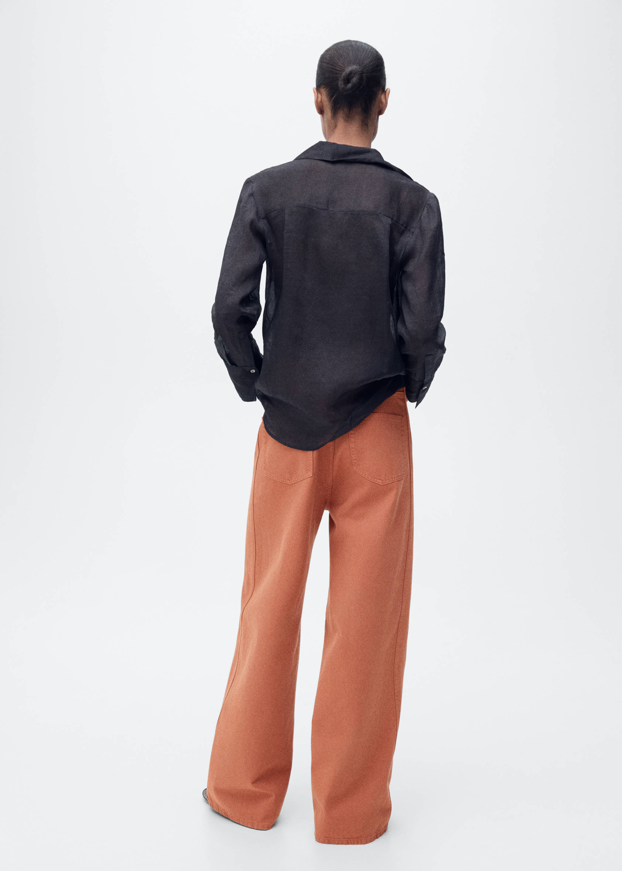 High-waisted wideleg jeans - Reverse of the article