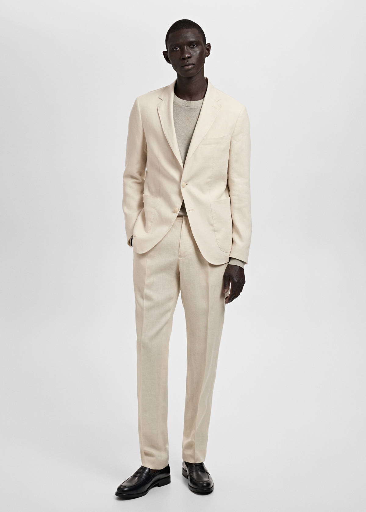 Salerno 100% linen slim fit suit blazer