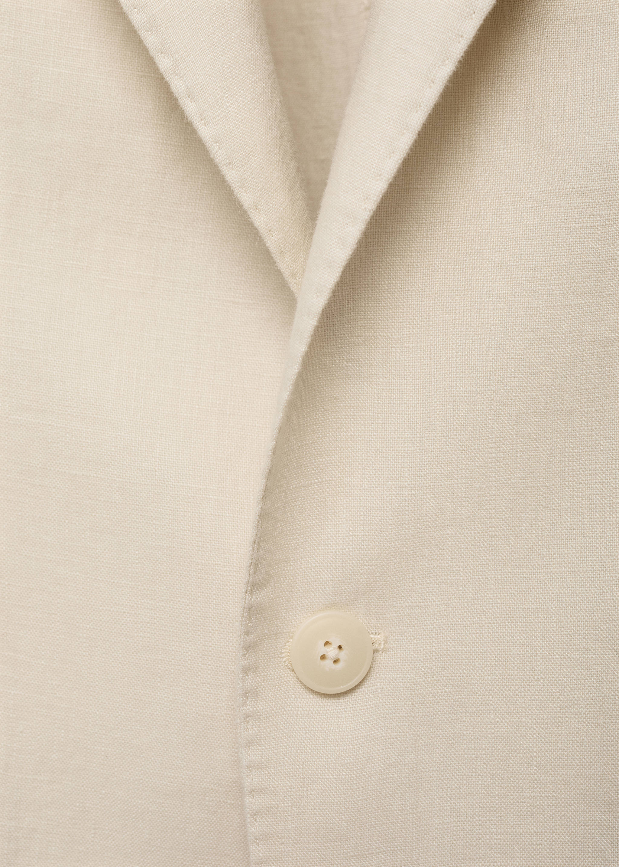 Salerno 100% linen slim fit suit blazer - Details of the article 8