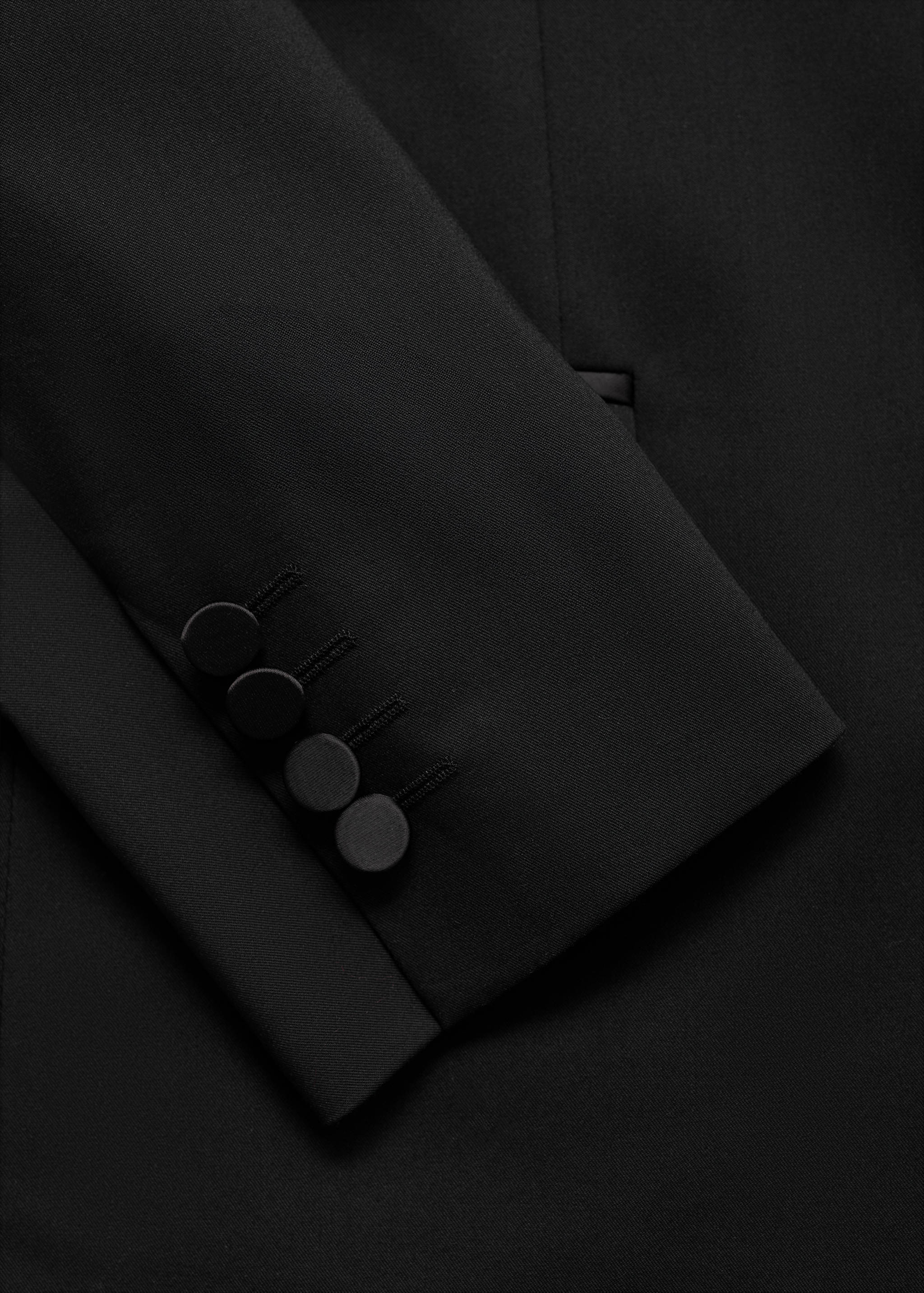 Satin lapels suit blazer - Details of the article 0