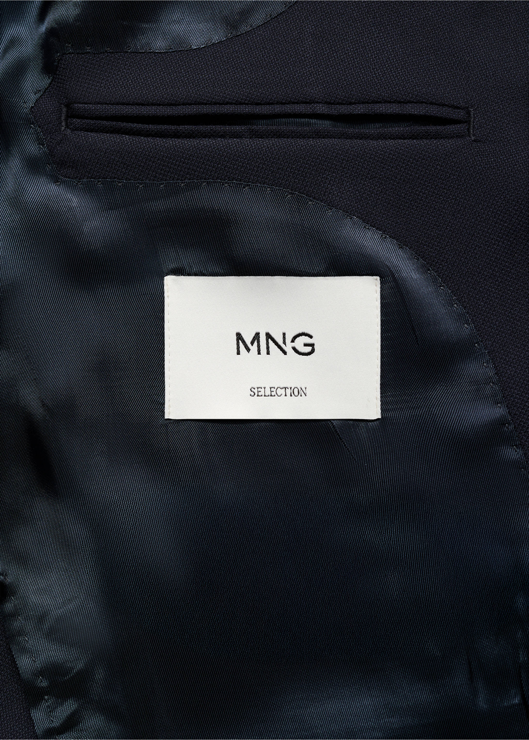 Veste 100 % laine froide slim-fit - Détail de l'article 0, Bleu marine. Ref: 87027891-00.