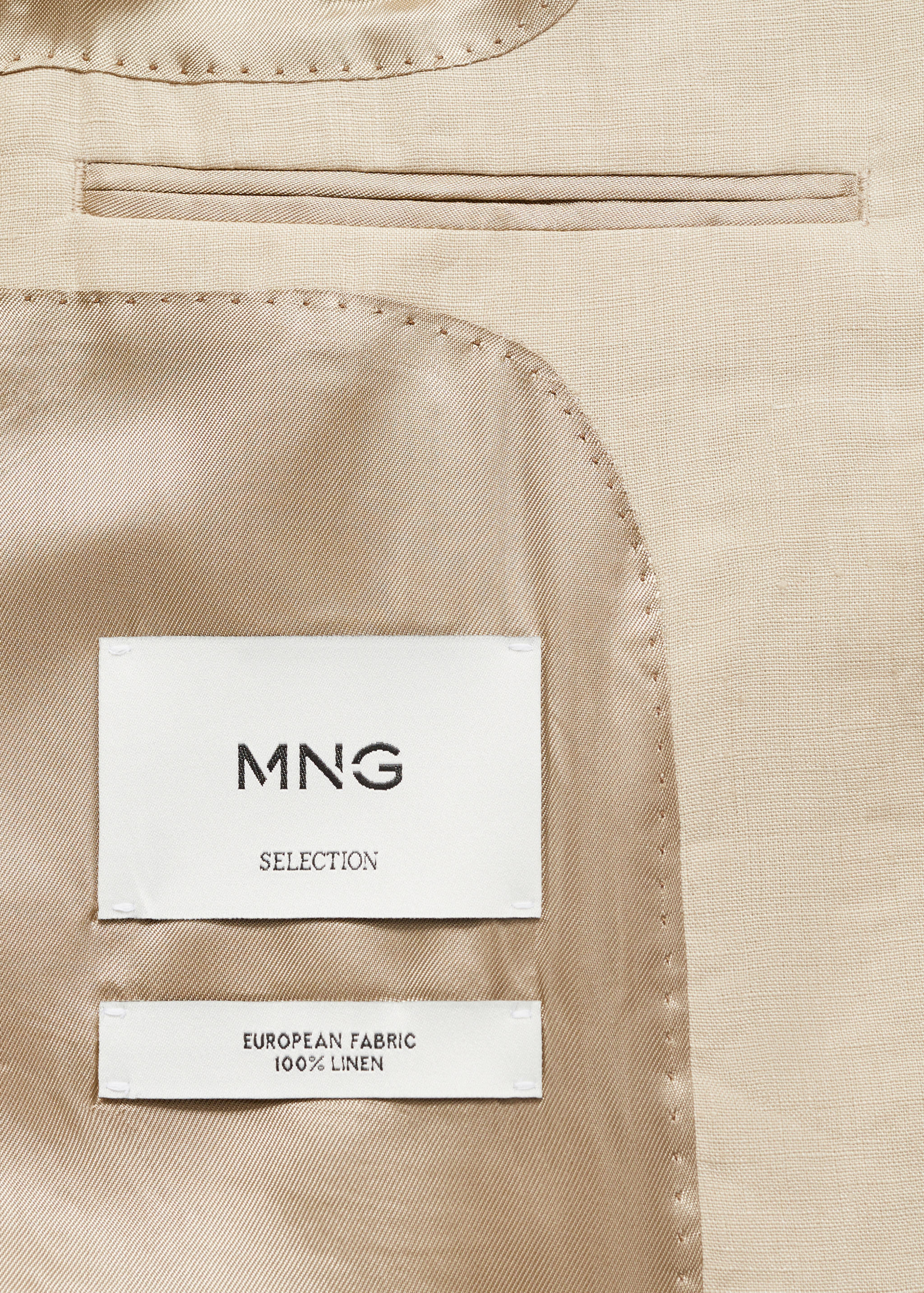 Blazer aus 100 % Leinen mit aufgesetzten Taschen - Detail des Artikels 0