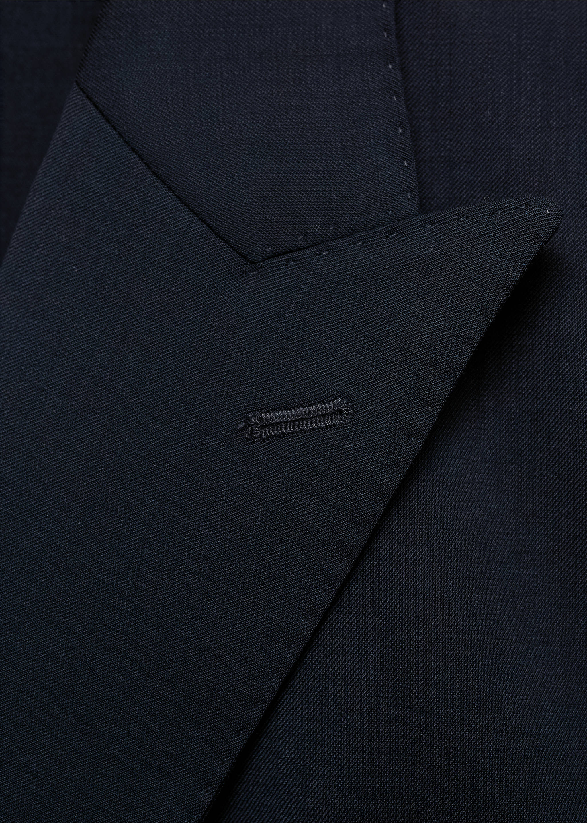 Americana vestit creuada 100% llana freda - Detall de l'article 8, Blau. Ref: 87027896-00.