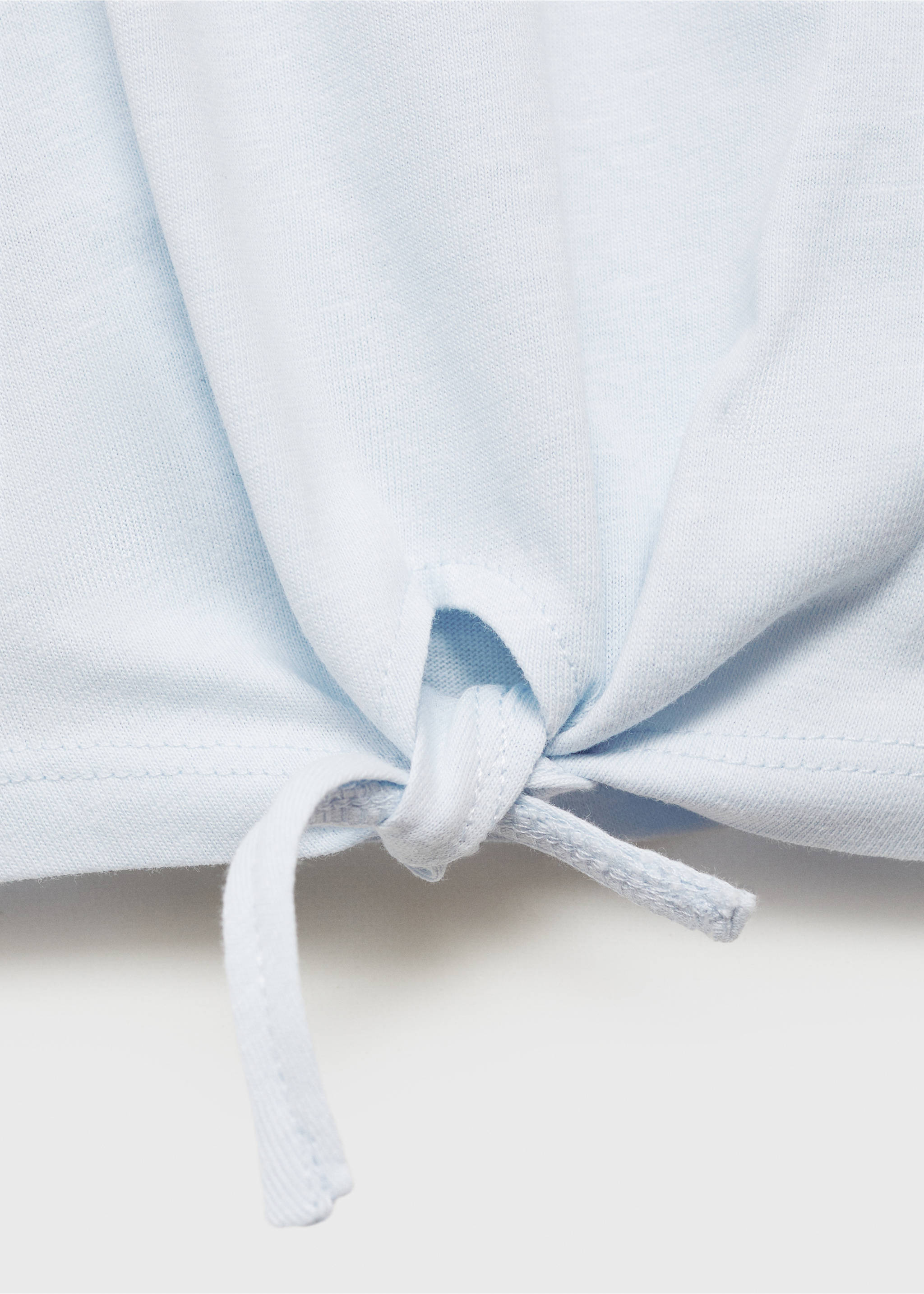 Lemon t-shirt with sequins - Details of the article 0, Sky Blue. Ref: 87027899-00.