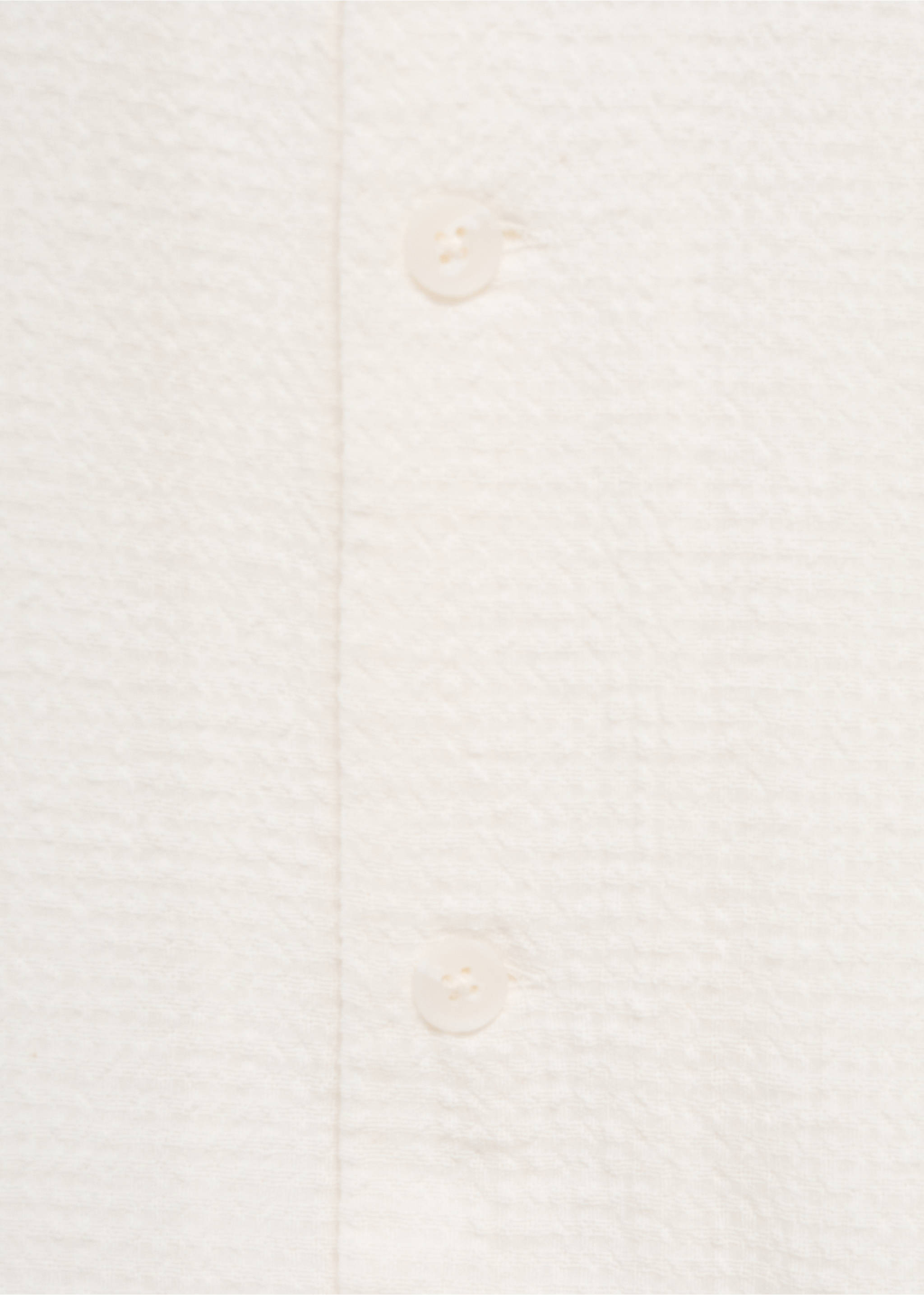 Seersucker-Hemd mit Bowlingkragen - Detail des Artikels 0, Weiß. Ref: 87027905-00.