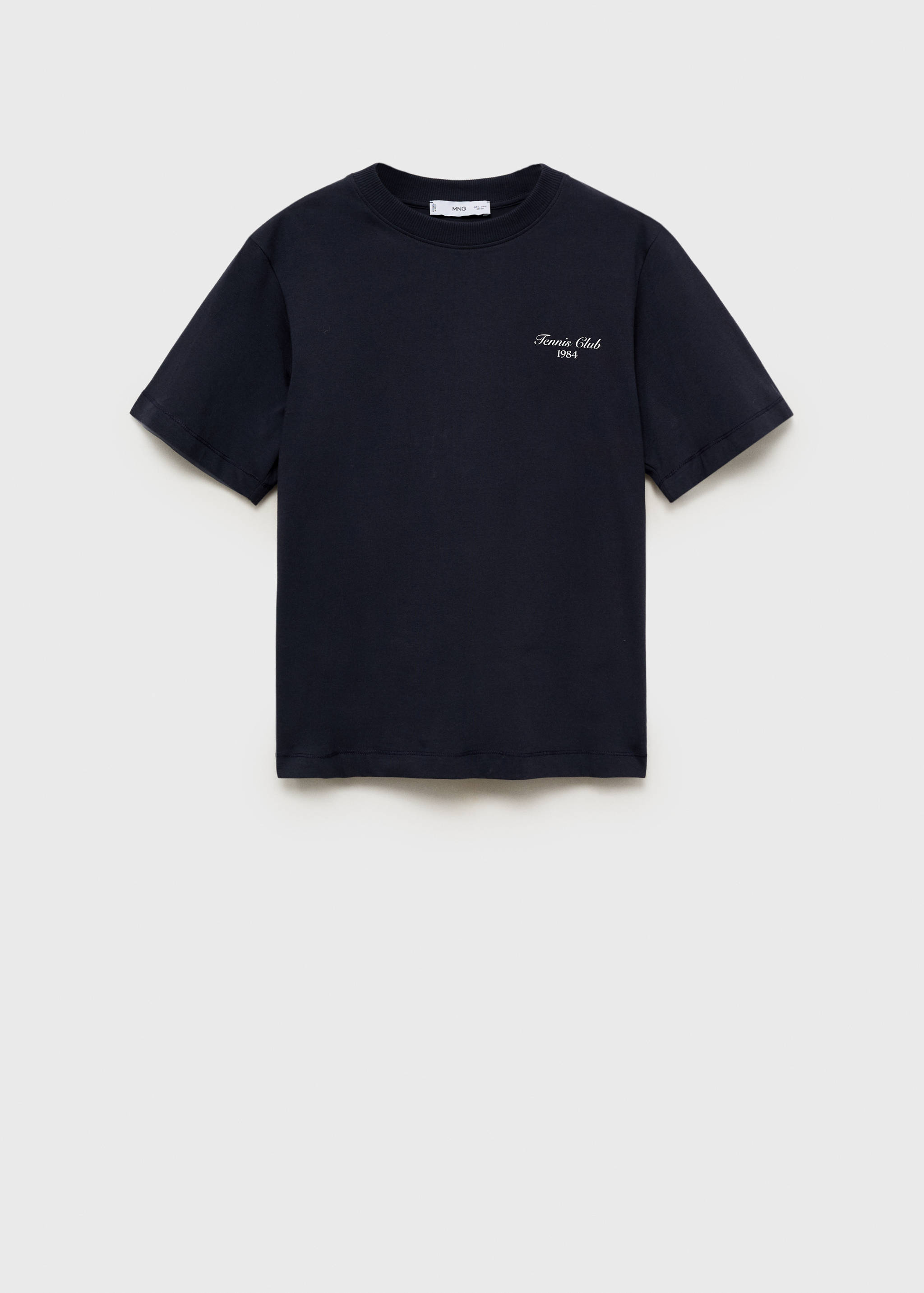 Cotton t-shirt with printed message - Article without model