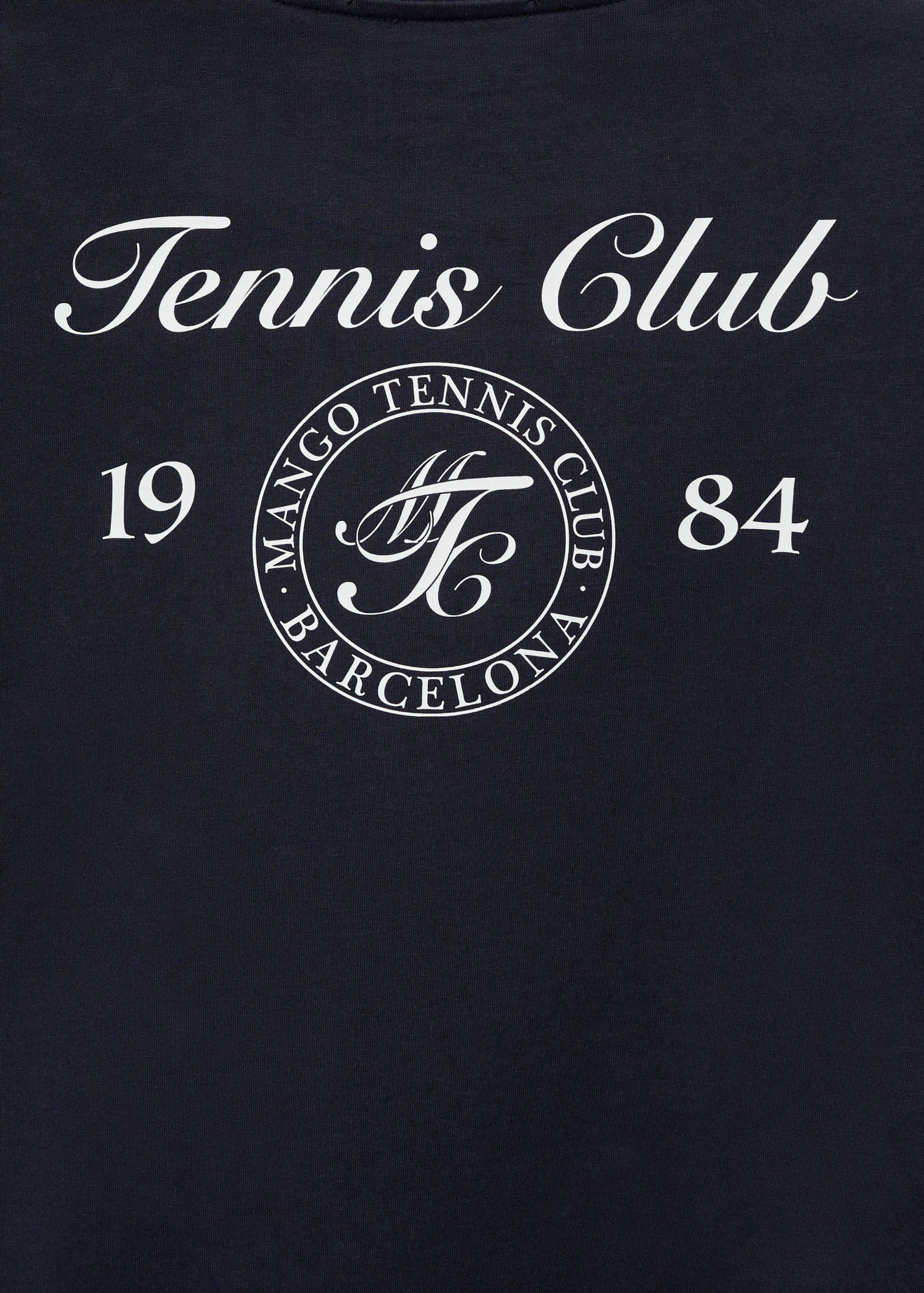 Cotton t-shirt with printed message - Details of the article 0