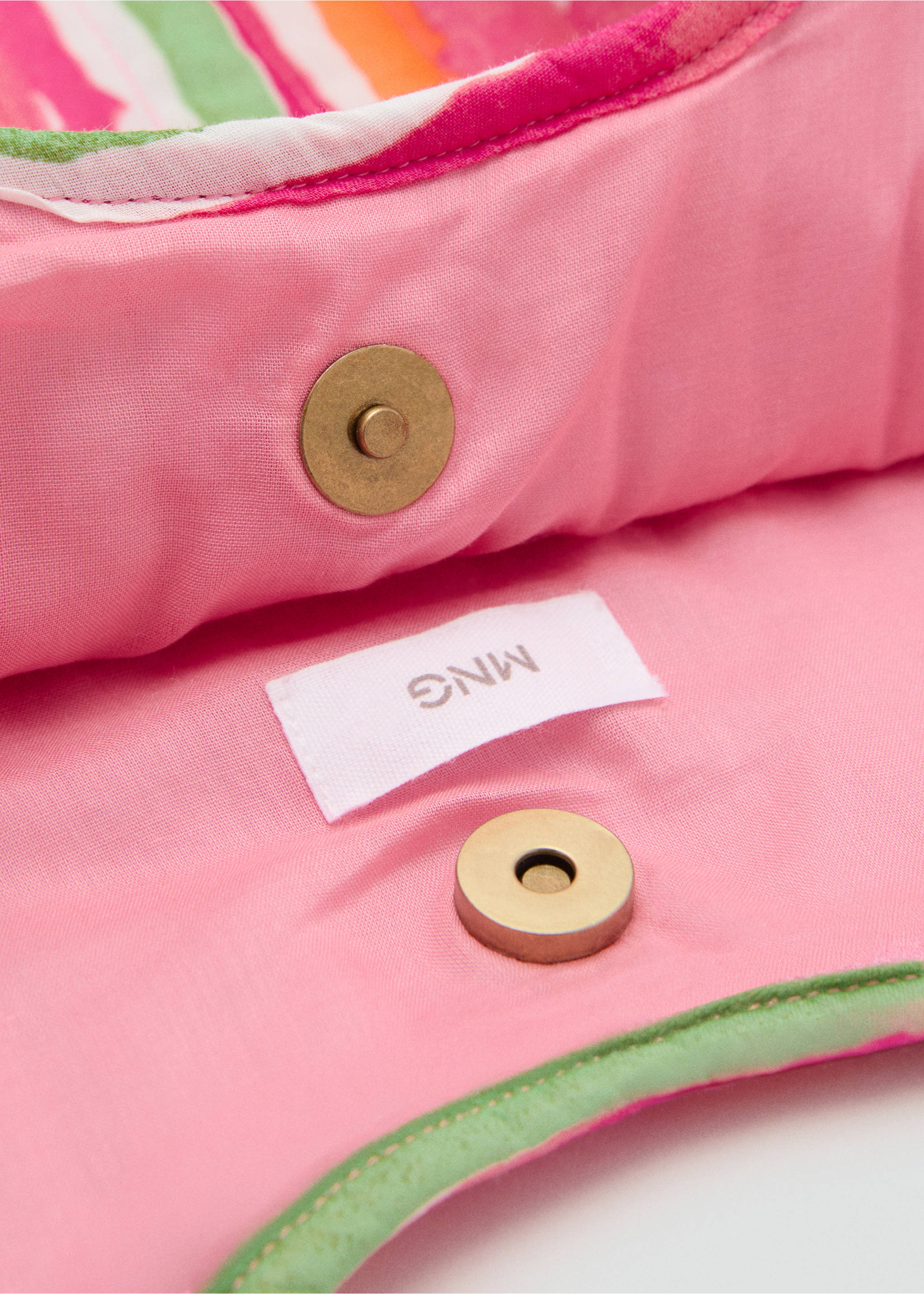 Gemusterte Tote-Bag - Detail des Artikels 1, Rosa. Ref: 87028261-00.