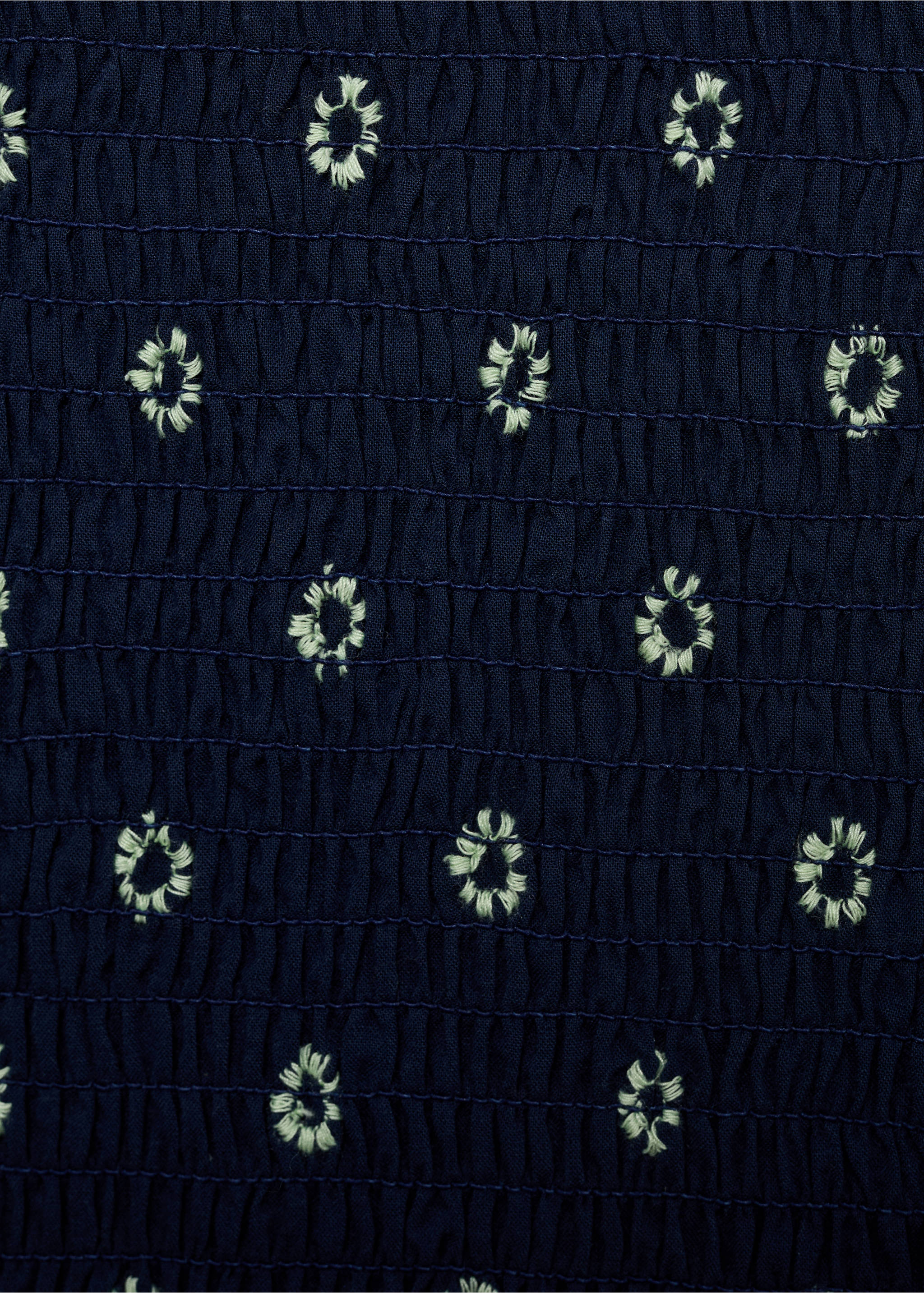 Ruched strapless top - Details of the article 8, Navy. Ref: 87028265-00.