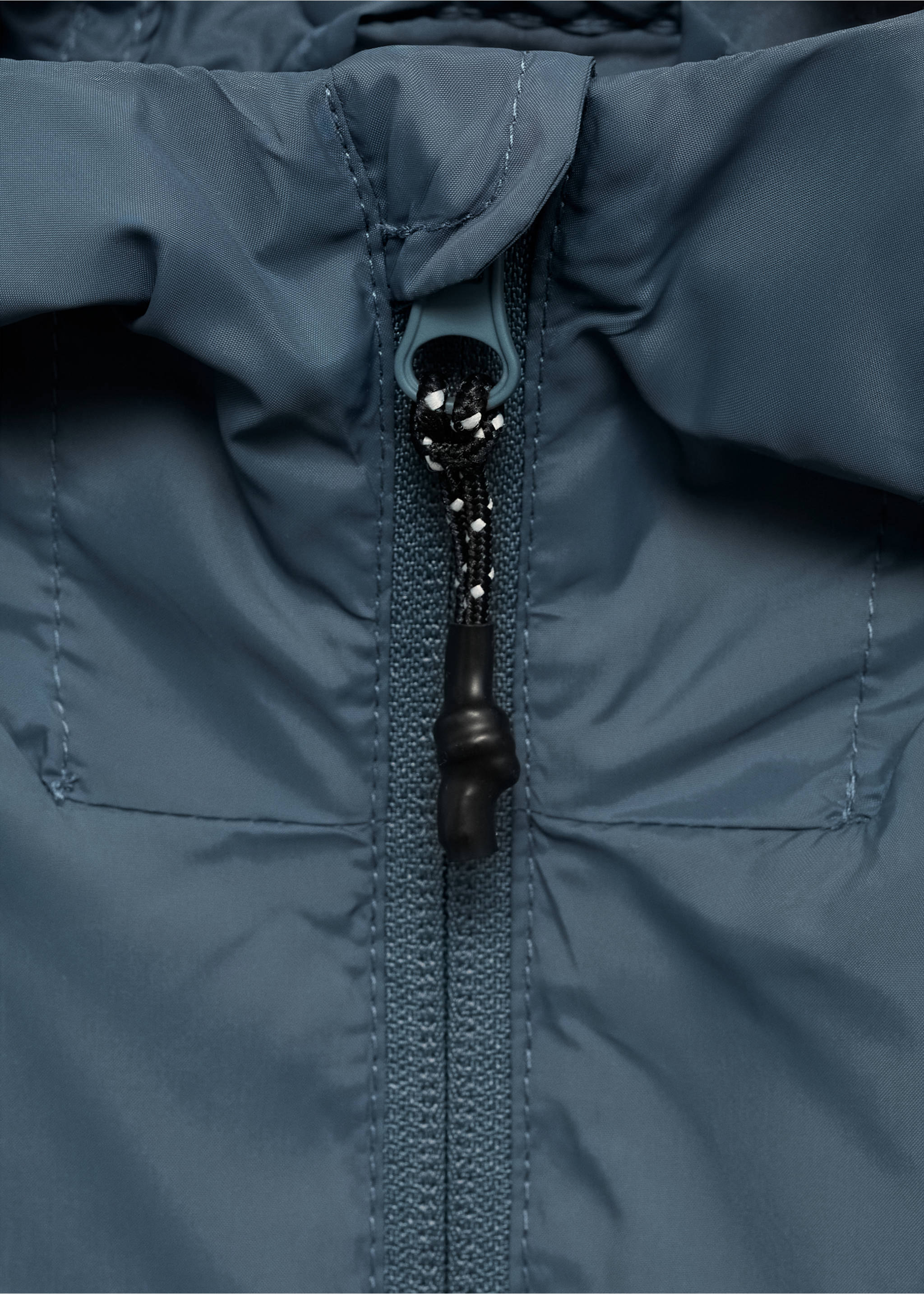 Parka poches capuche - Détail de l'article 8, Bleu. Ref: 87028267-00.